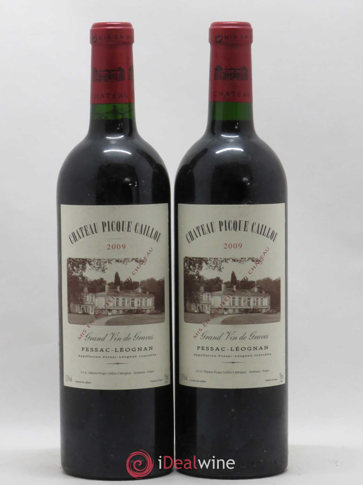 Château Picque Caillou 2009 - Lot de 2 bouteilles - 0
