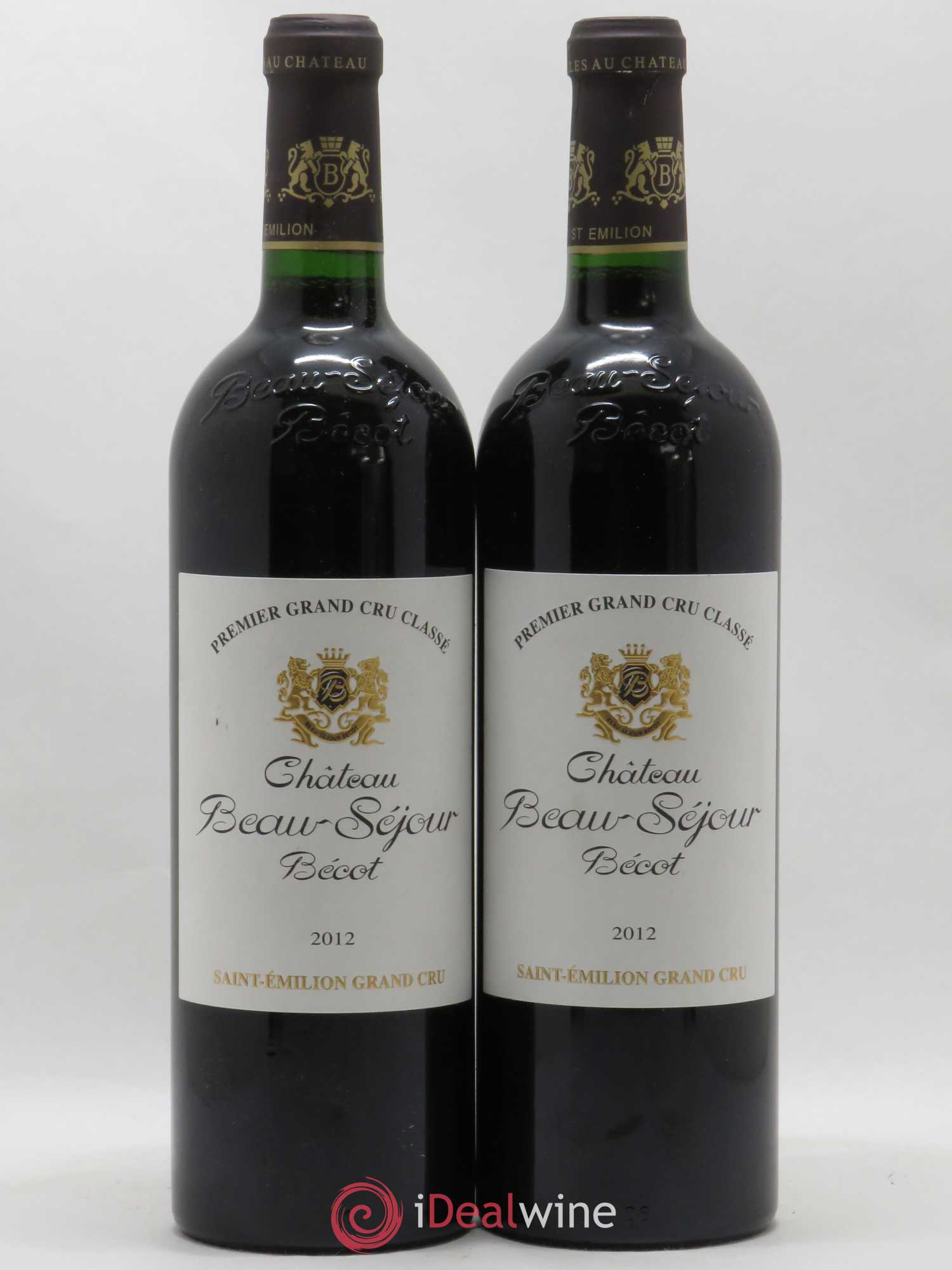 Château Beau-Séjour Bécot 1er Grand Cru Classé B 2012 - Lot de 2 bouteilles - 0