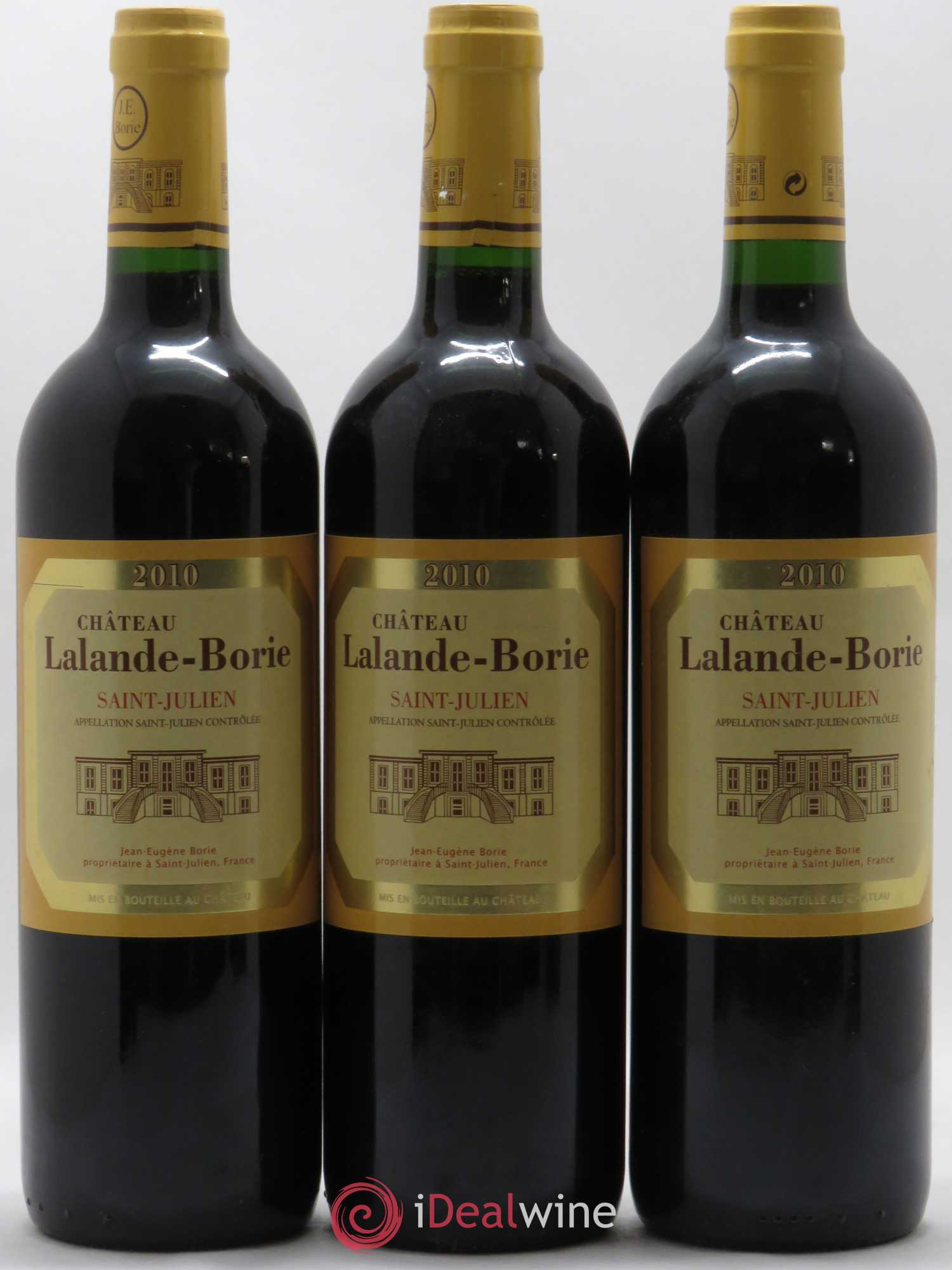 Château Lalande Borie 2010 - Lot de 3 bouteilles - 0