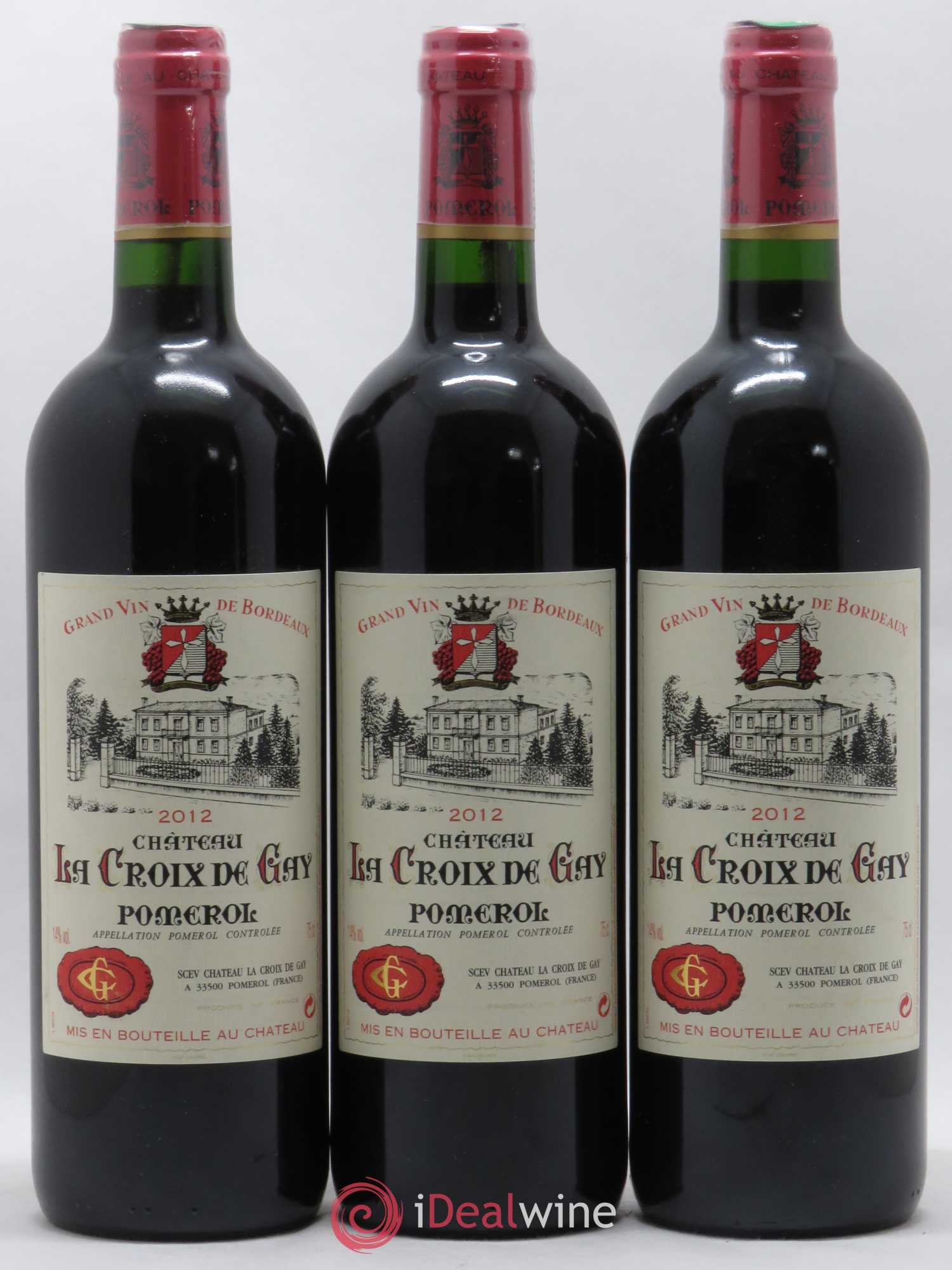 Château la Croix de Gay 2012 - Lot de 3 bouteilles - 0