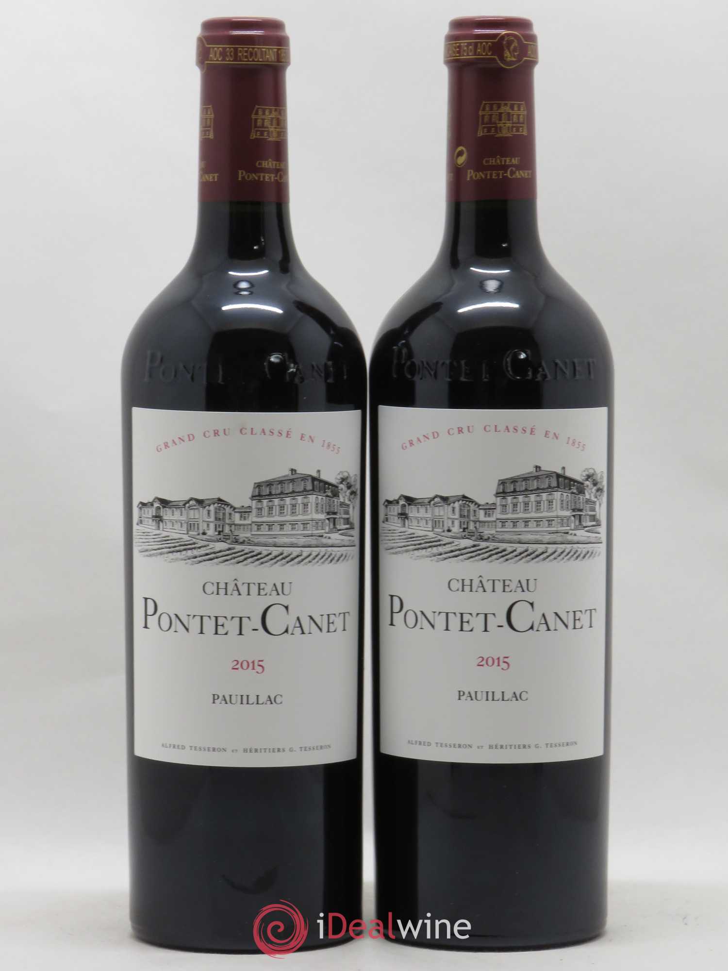 Château Pontet Canet 5ème Grand Cru Classé 2015 - Lot de 2 bouteilles - 0