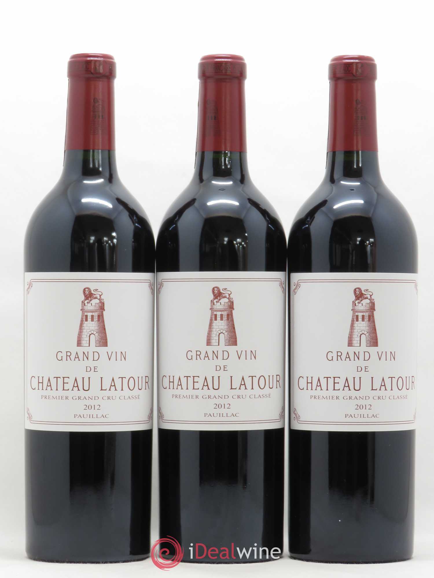 Château Latour 1er Grand Cru Classé 2012 - Lot de 3 bouteilles - 0