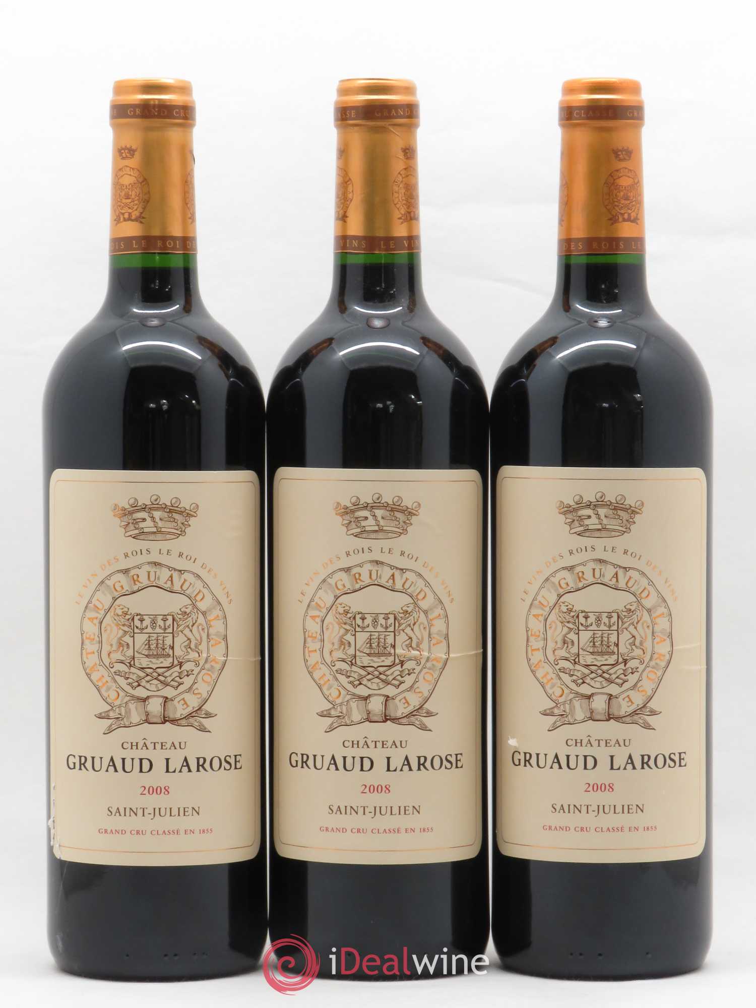 Château Gruaud Larose 2ème Grand Cru Classé 2008 - Lot de 3 bouteilles - 0