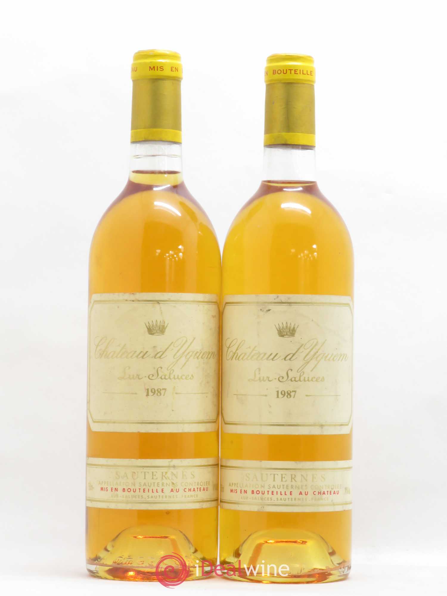 Château d' Yquem 1er Cru Classé Supérieur 1987 - Lotto di 2 bottiglie - 0