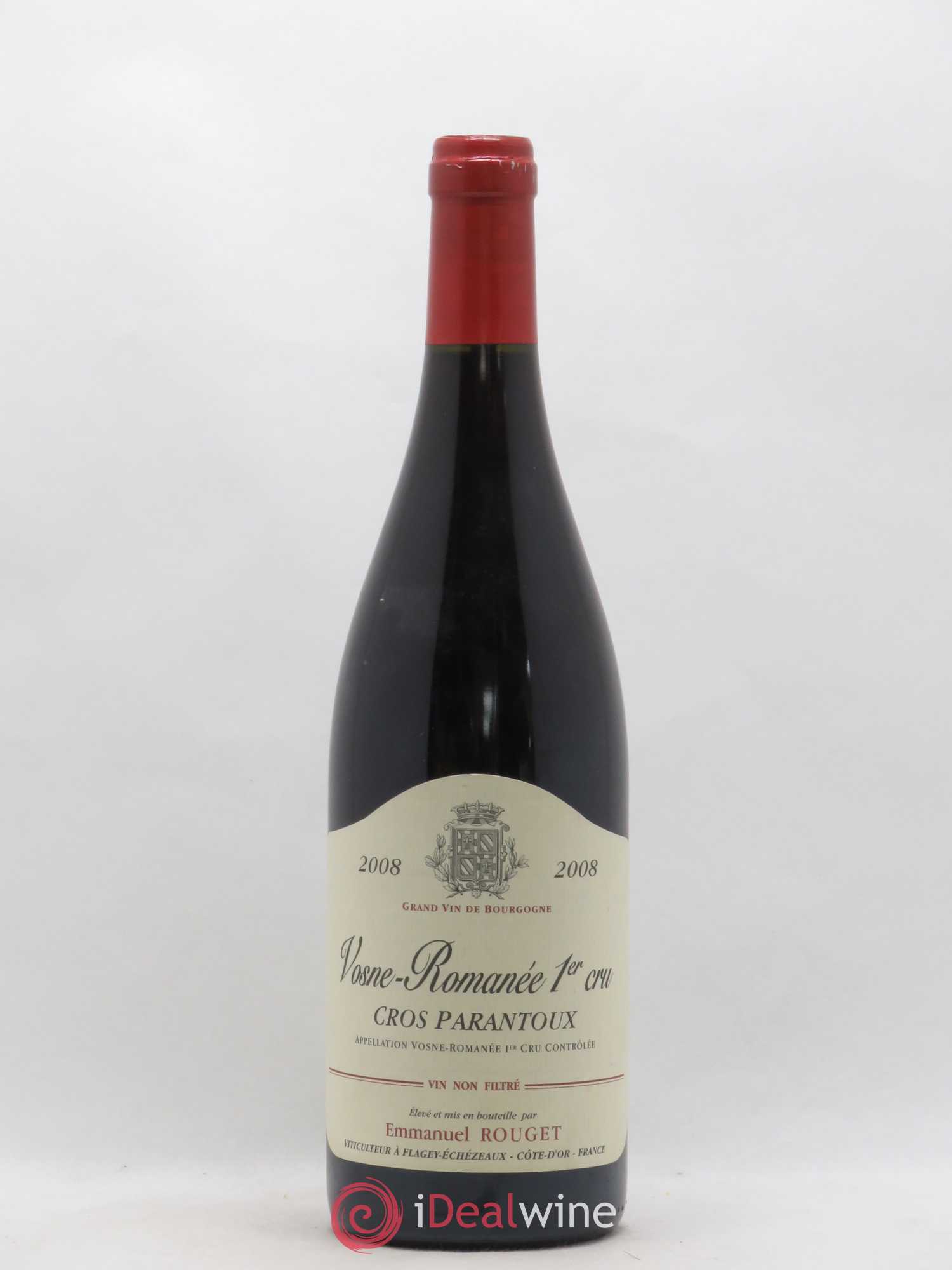 Vosne-Romanée 1er Cru Cros Parantoux Emmanuel Rouget 2008 - Lot de 1 bouteille - 0