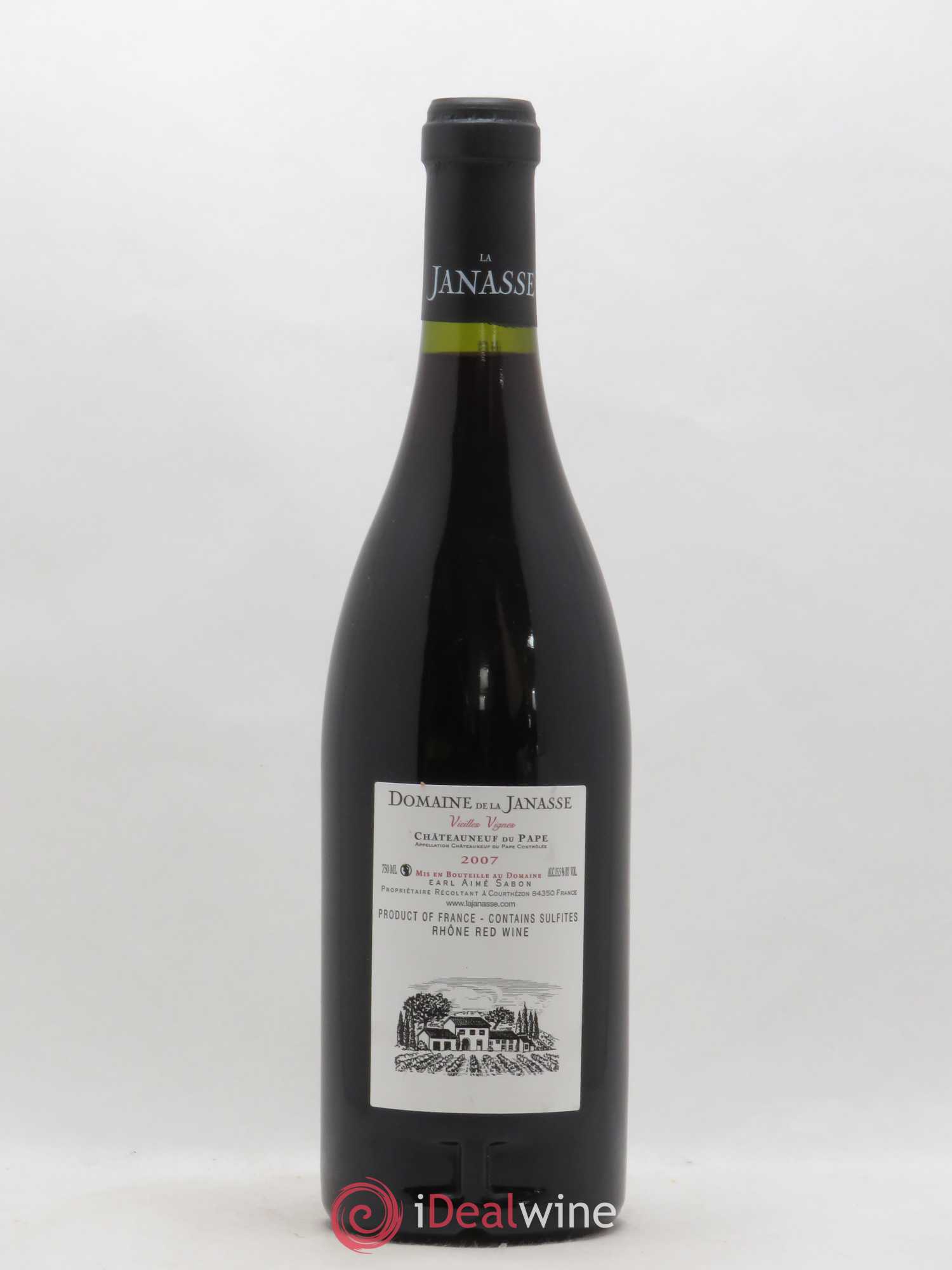 Châteauneuf-du-Pape Cuvée Vieilles Vignes La Janasse (Domaine de) 2007 - Lot de 1 bouteille - 1