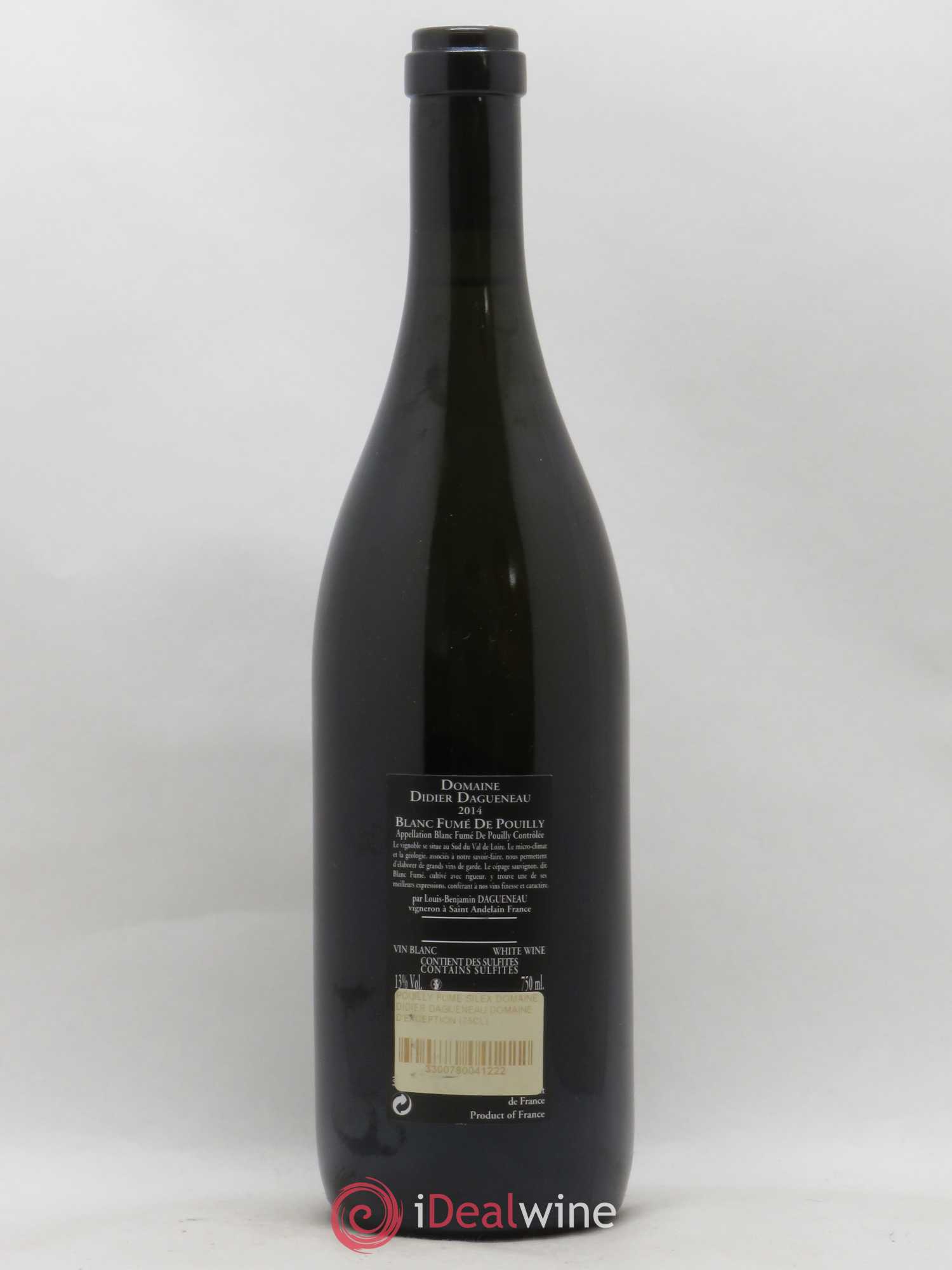 Vin de France (anciennement Pouilly-Fumé) Silex Dagueneau (Domaine Didier - Louis-Benjamin) 2014 - Lot de 1 bouteille - 1