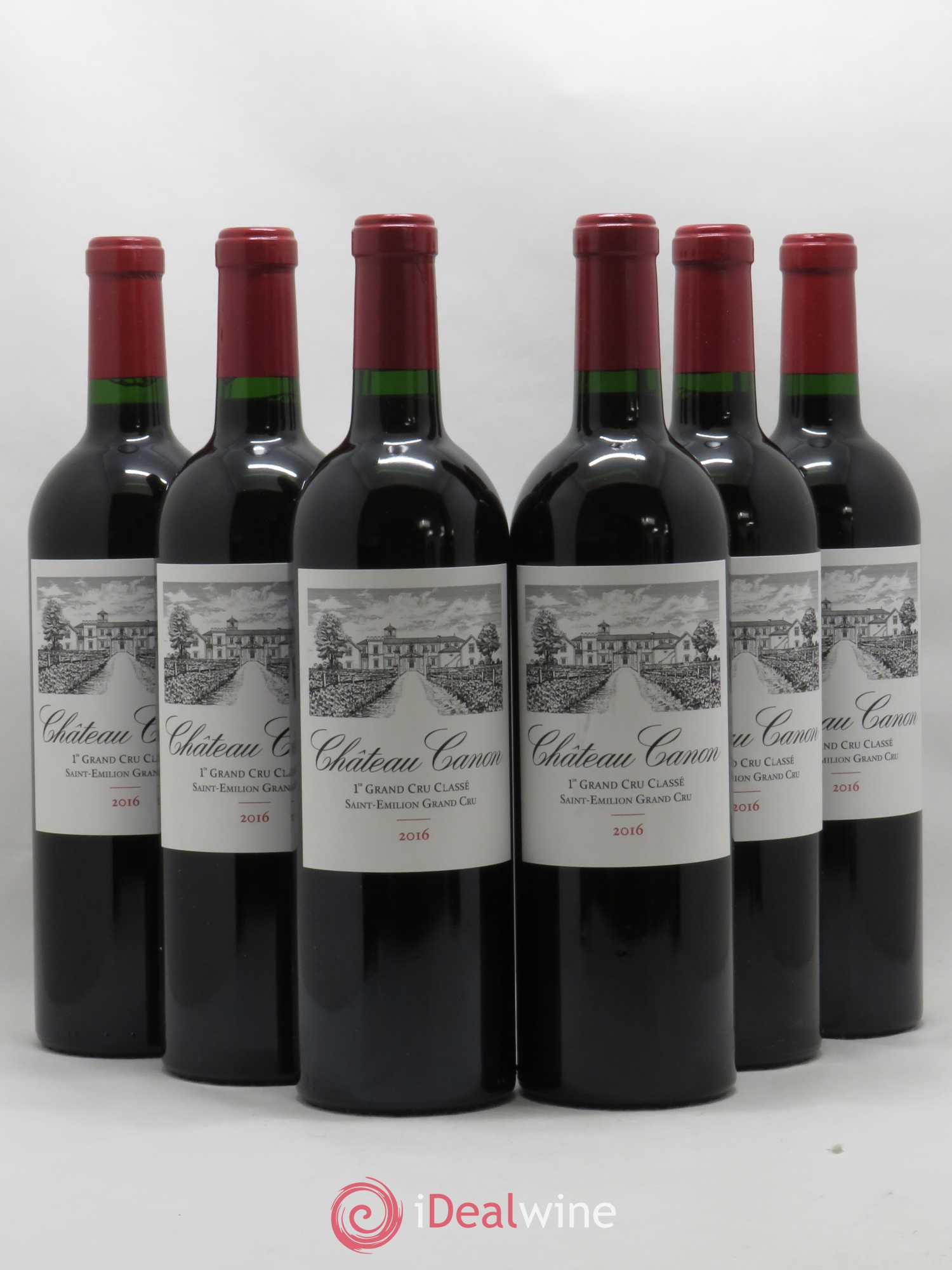 Château Canon 1er Grand Cru Classé B 2016 - Lot de 6 bouteilles - 0