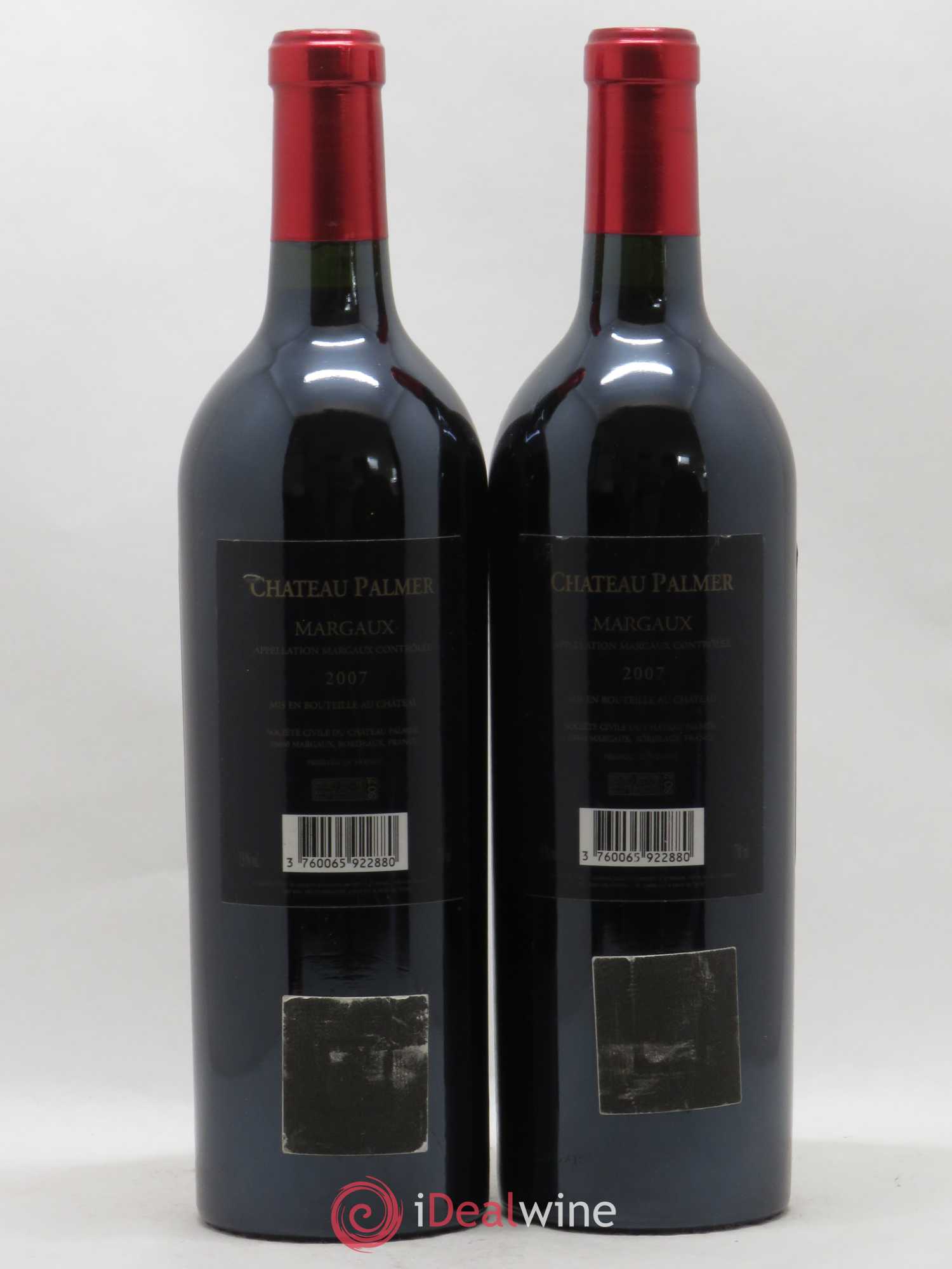 Château Palmer 3ème Grand Cru Classé 2007 - Lot de 2 bouteilles - 1