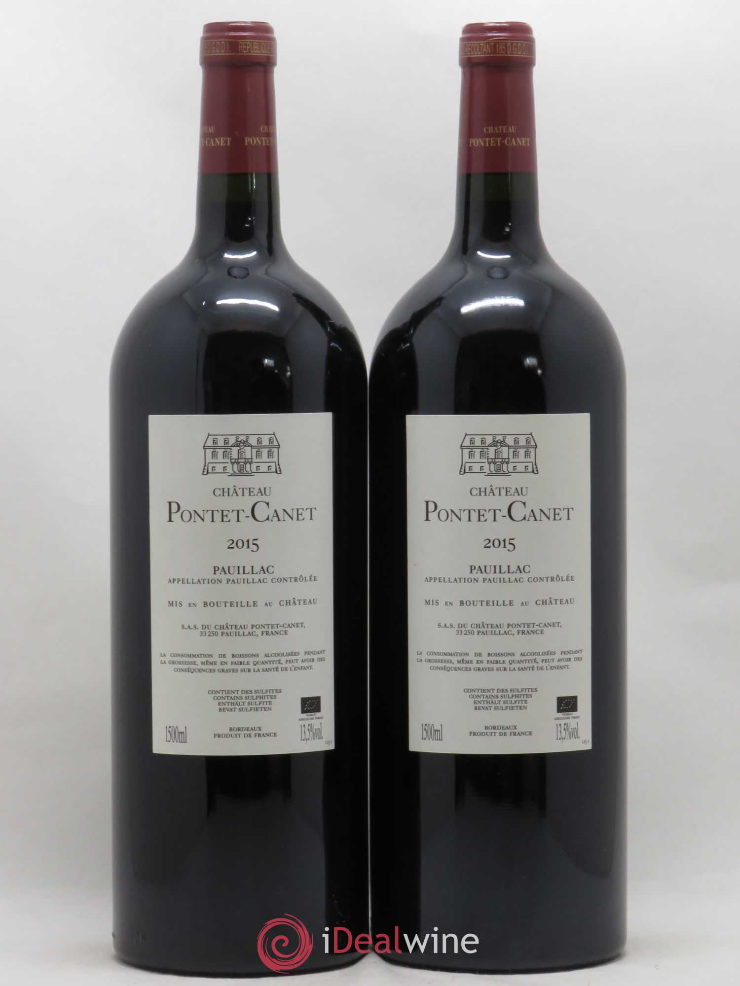 Château Pontet Canet 5ème Grand Cru Classé 2015 - Lot de 2 magnums - 1