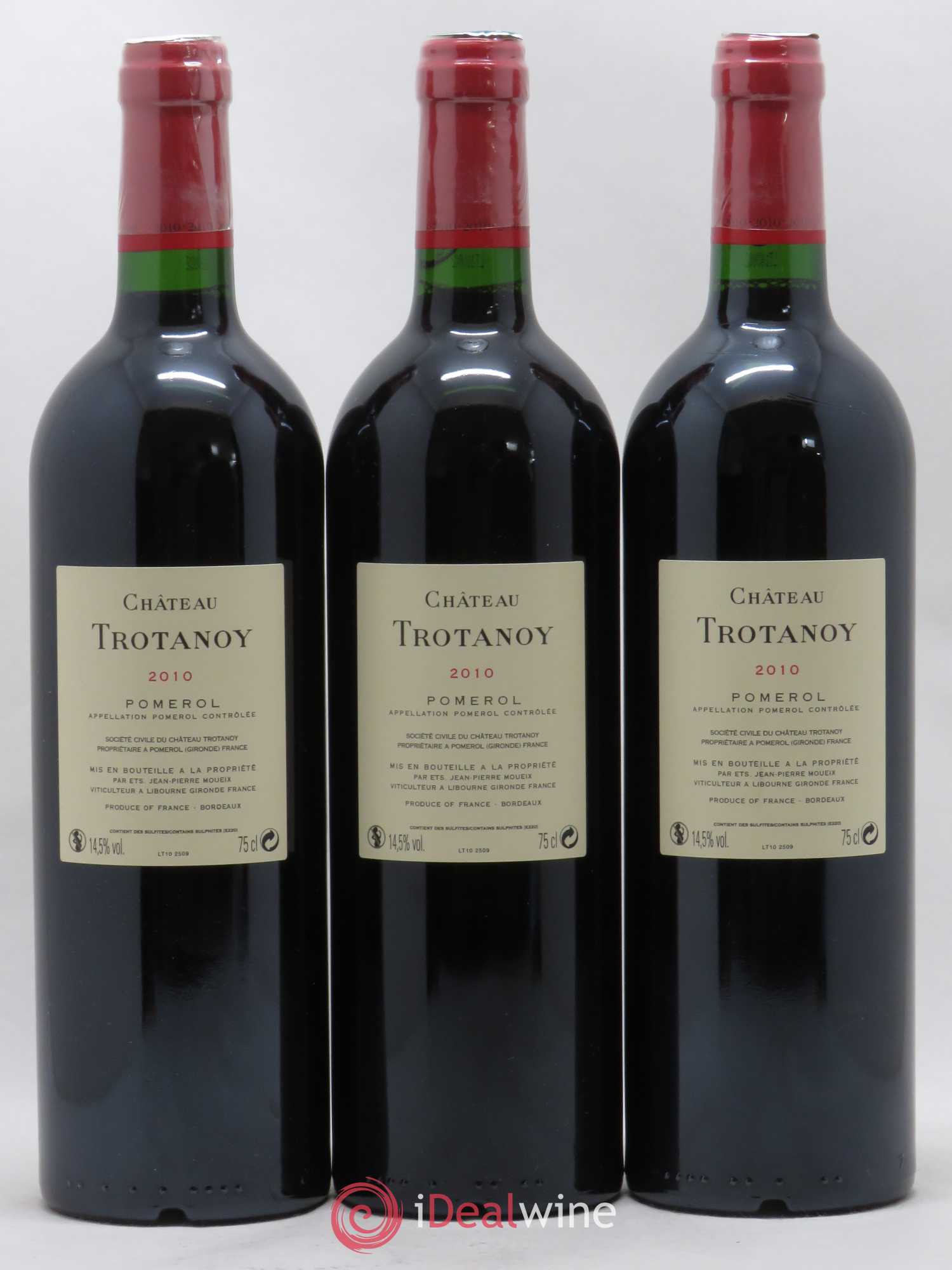 Château Trotanoy 2010 - Lot de 3 bouteilles - 1