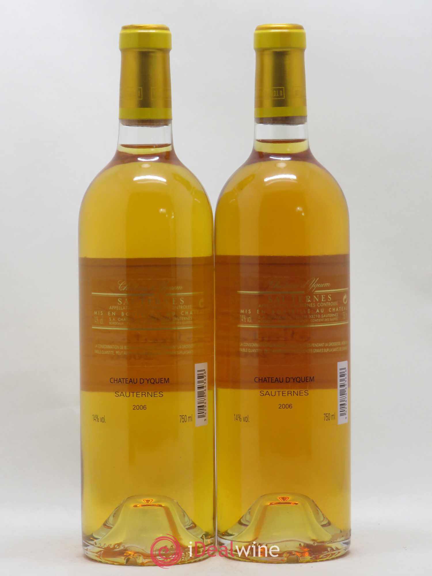 Château d' Yquem 1er Cru Classé Supérieur 2006 - Lotto di 2 bottiglie - 1
