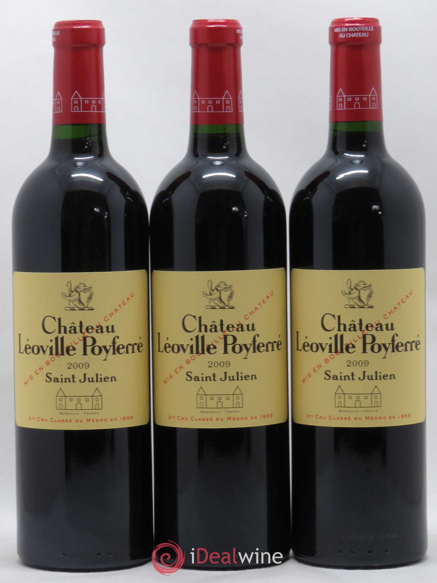 Château Léoville Poyferré 2ème Grand Cru Classé 2009 - Lot de 3 bouteilles - 0