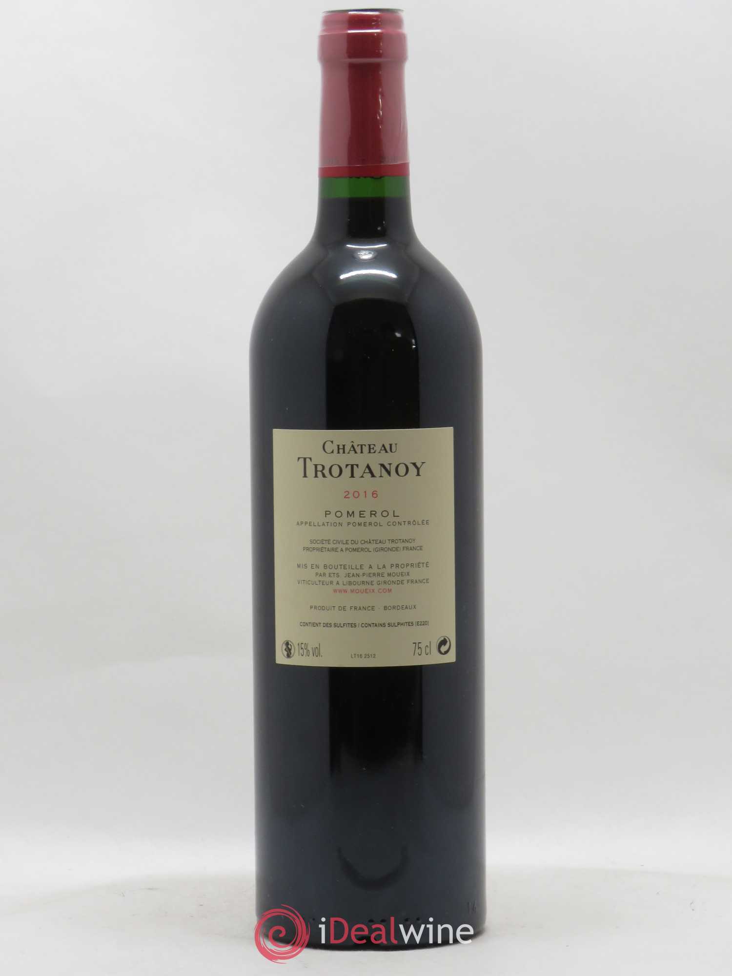 Château Trotanoy 2016 - Lot de 1 bouteille - 1