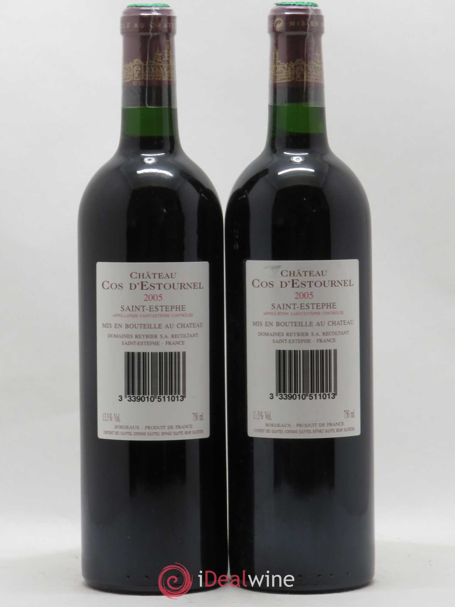 Cos d'Estournel 2ème Grand Cru Classé 2005 - Lot de 2 bouteilles - 1