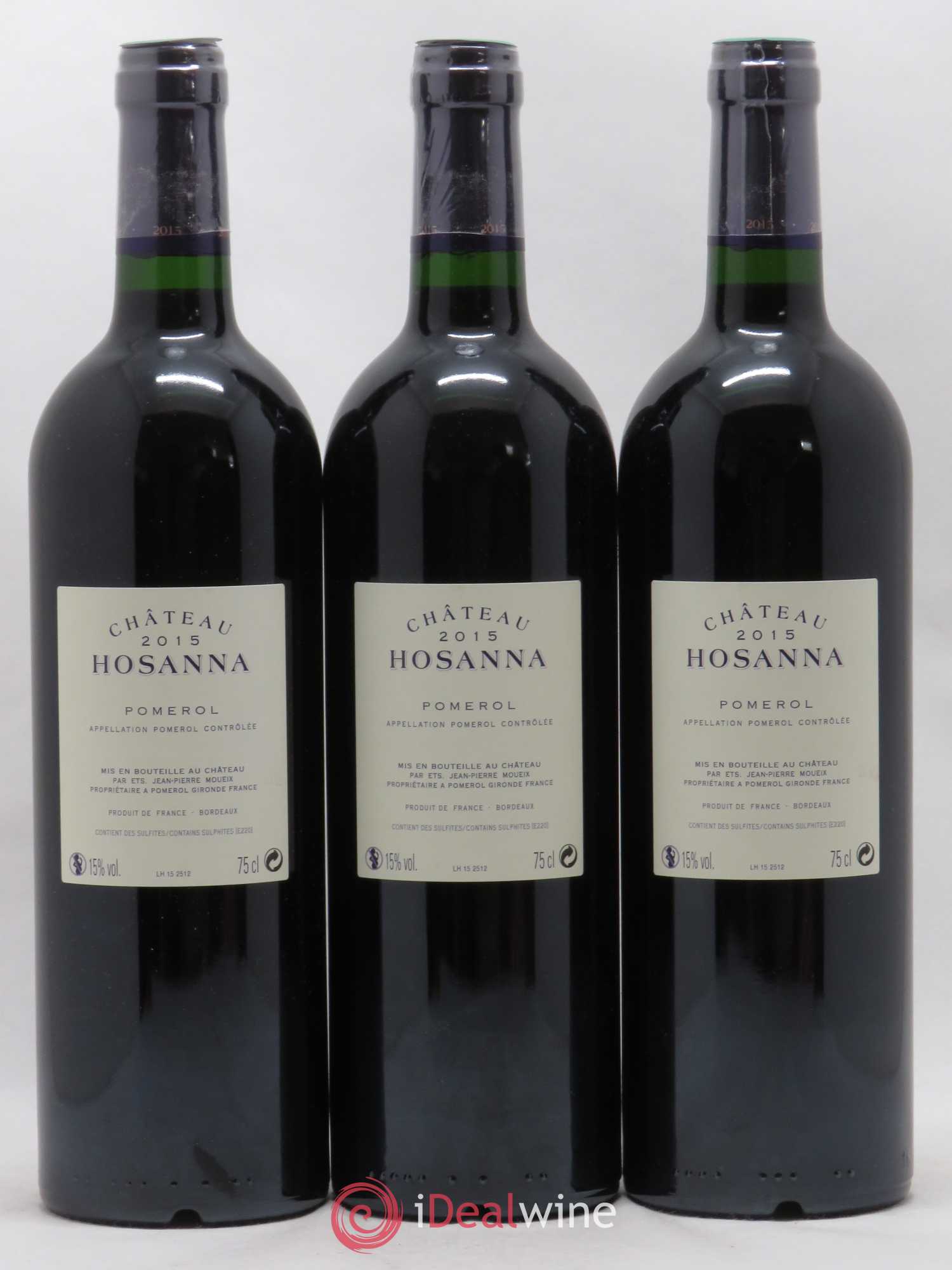 Château Hosanna 2015 - Lot de 3 bouteilles - 1