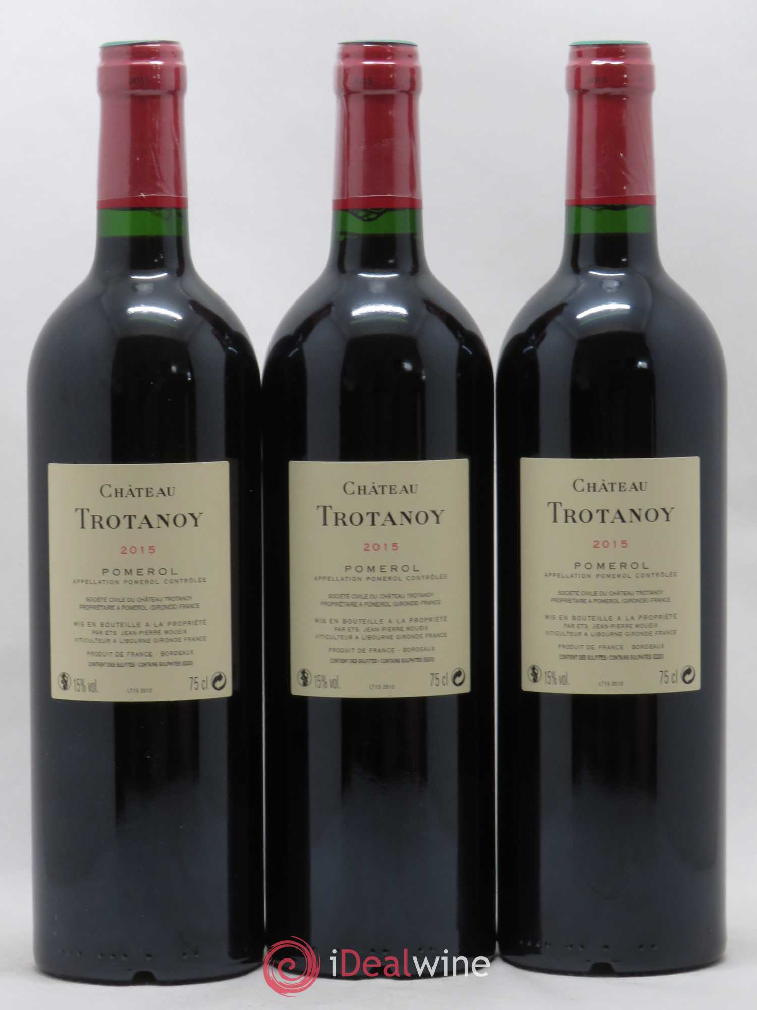 Château Trotanoy 2015 - Lot de 3 bouteilles - 1