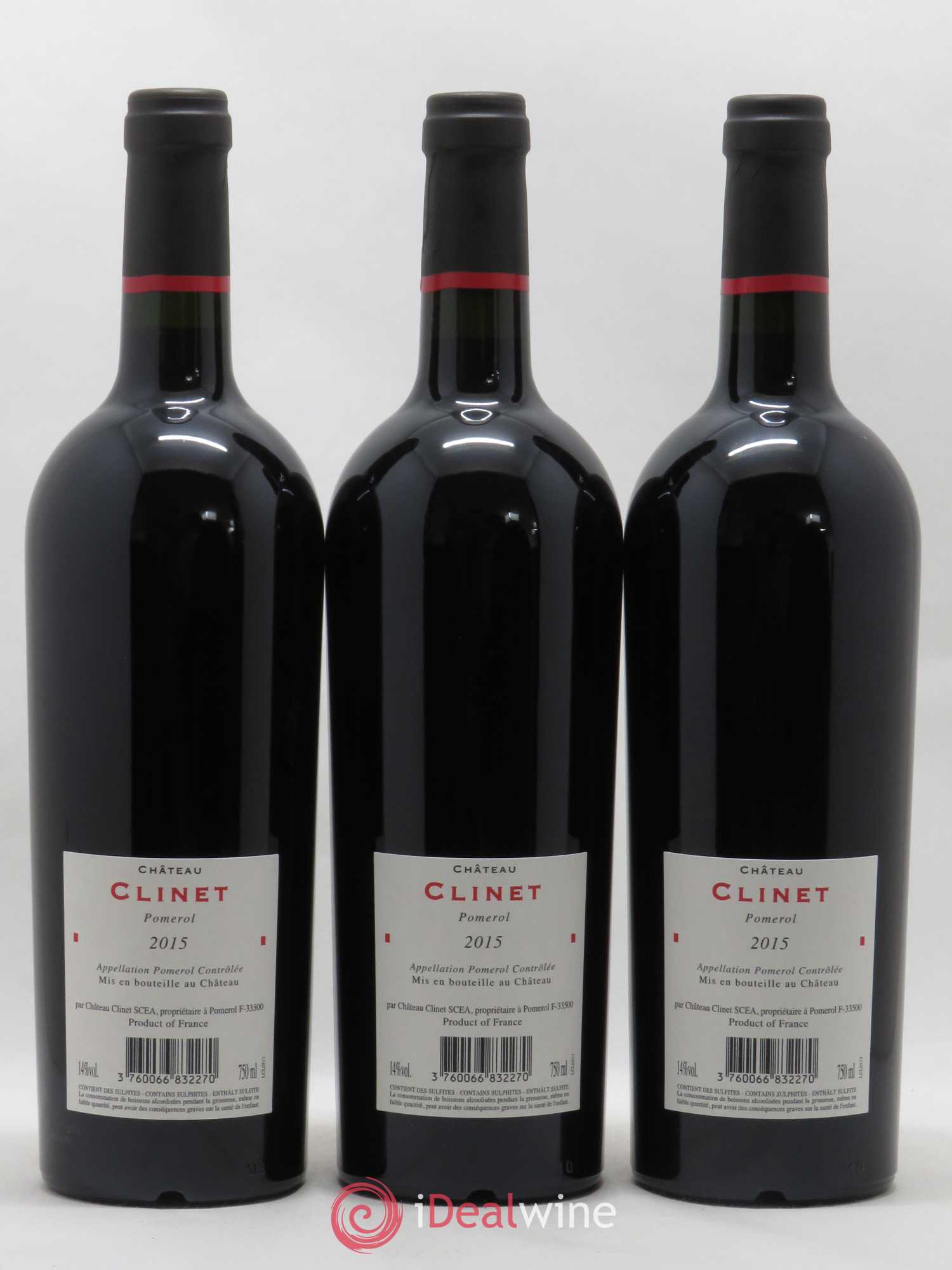 Château Clinet 2015 - Lot de 6 bouteilles - 4