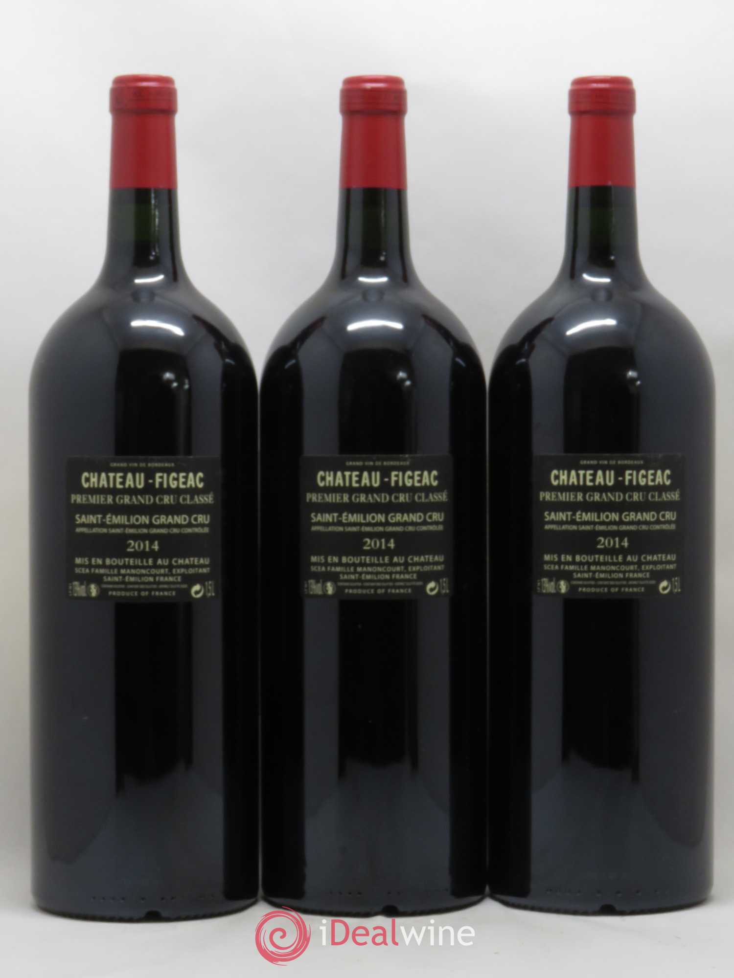 Château Figeac 1er Grand Cru Classé A 2014 - Lot de 3 magnums - 1