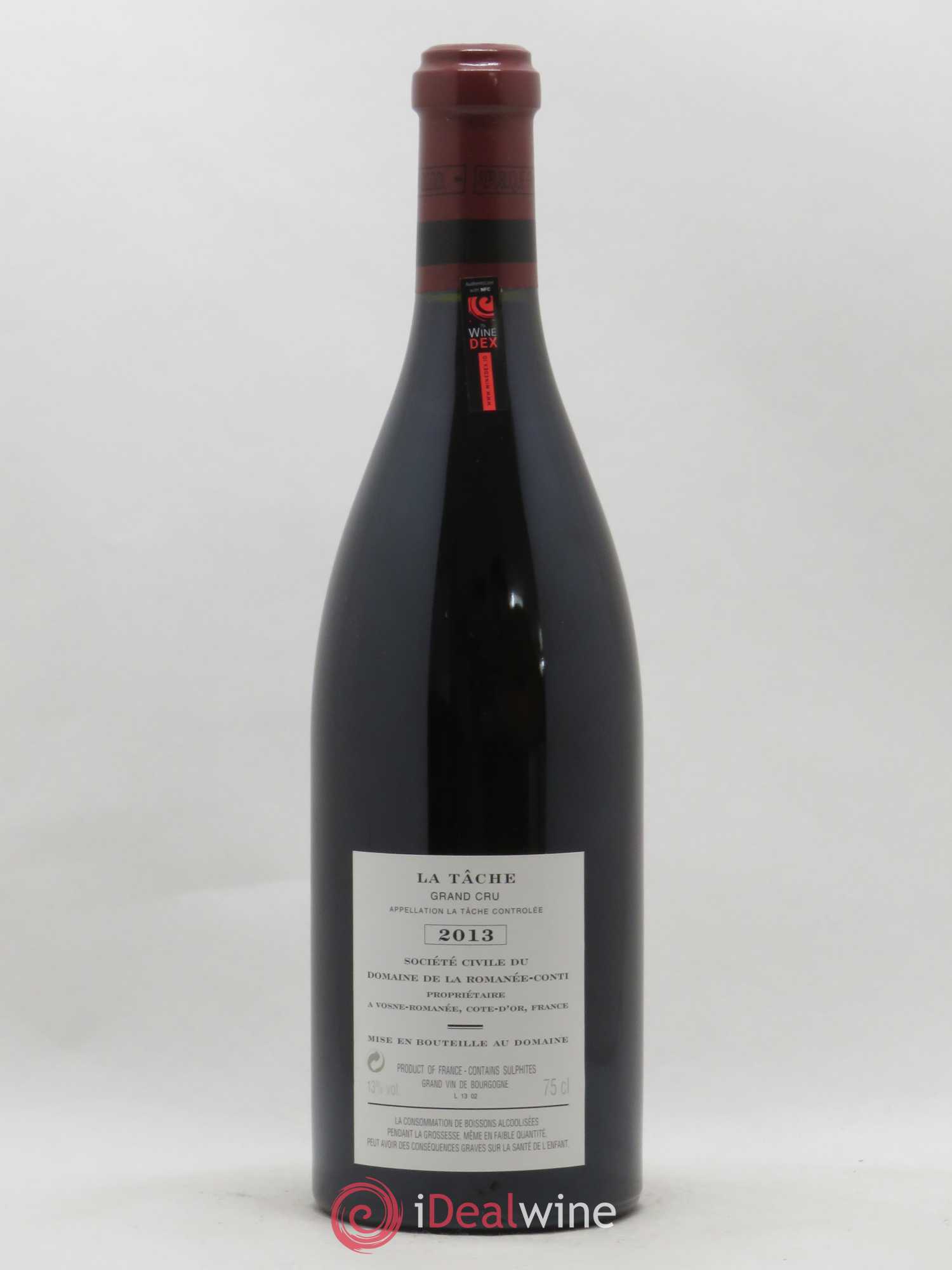 La Tâche Grand Cru Domaine de la Romanée-Conti 2013 - Lot de 1 bouteille - 1
