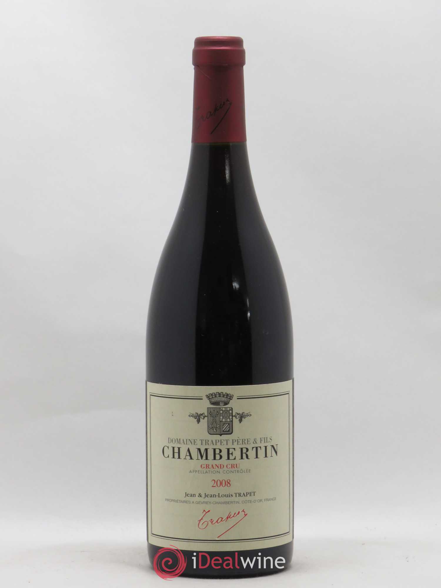 Chambertin Grand Cru Domaine Trapet 2008 - Lot de 1 bouteille - 0