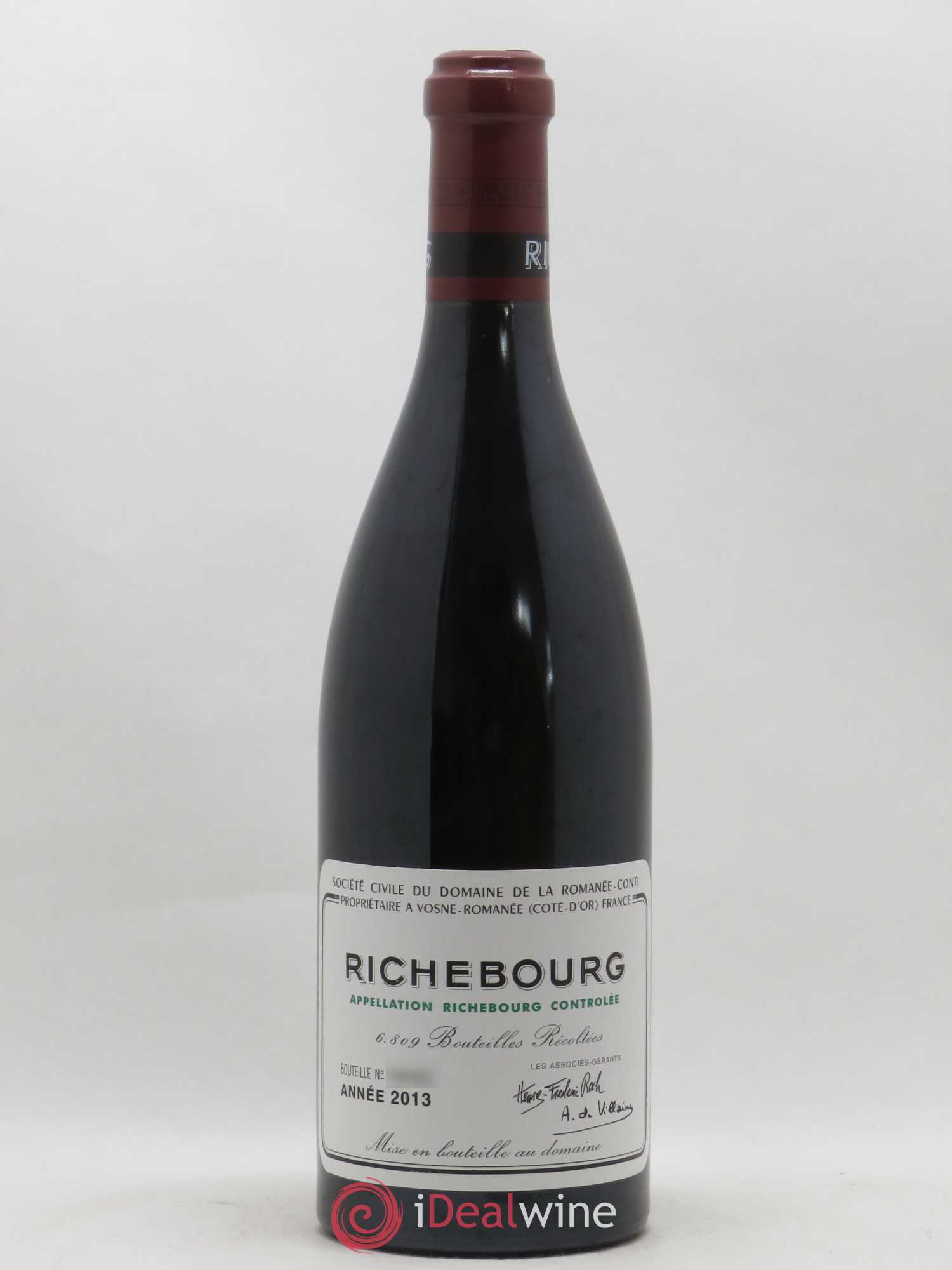 Richebourg Grand Cru Domaine de la Romanée-Conti 2013 - Lot de 1 bouteille - 0