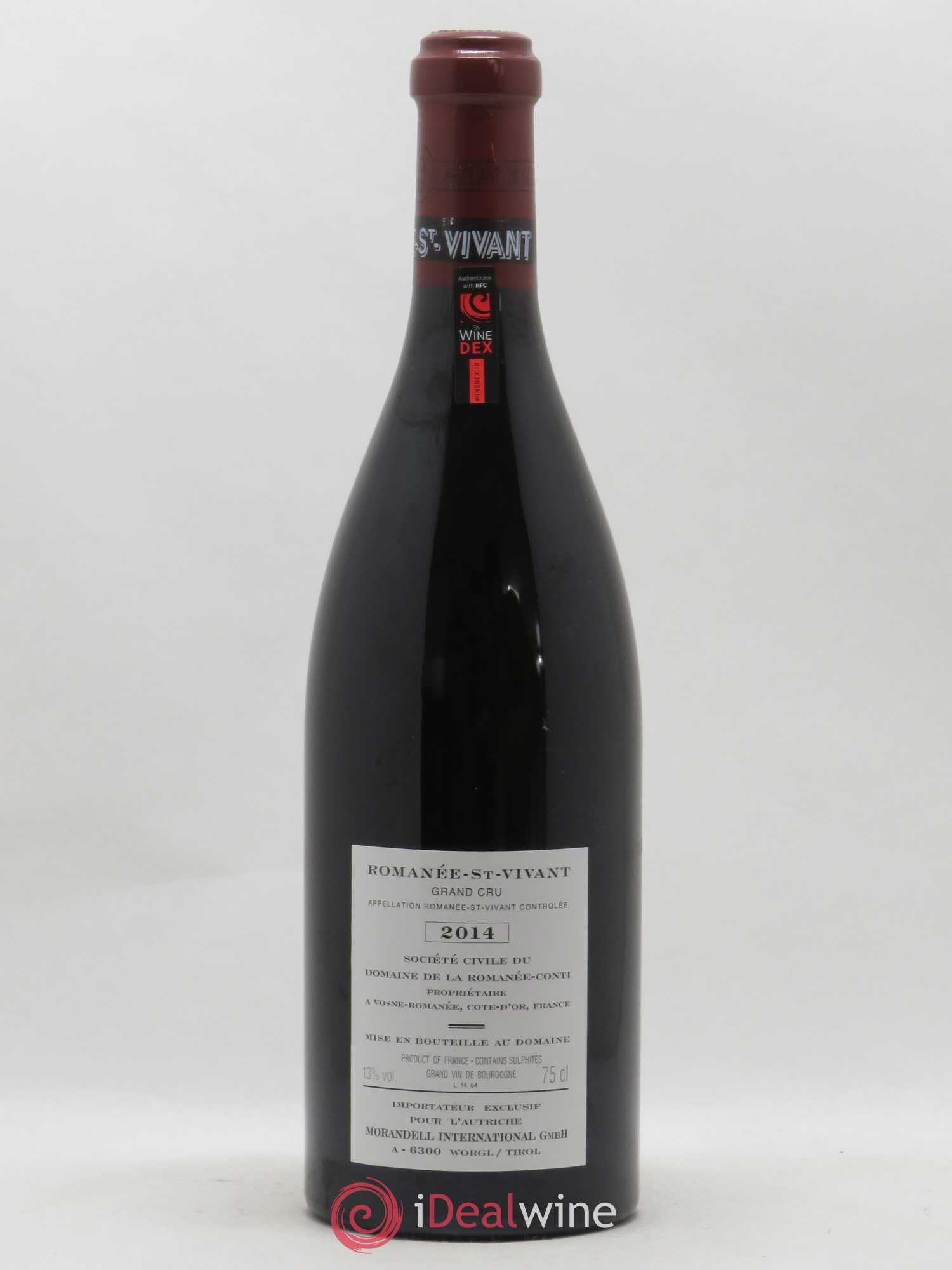 Romanée-Saint-Vivant Grand Cru Domaine de la Romanée-Conti 2014 - Lot de 1 bouteille - 1