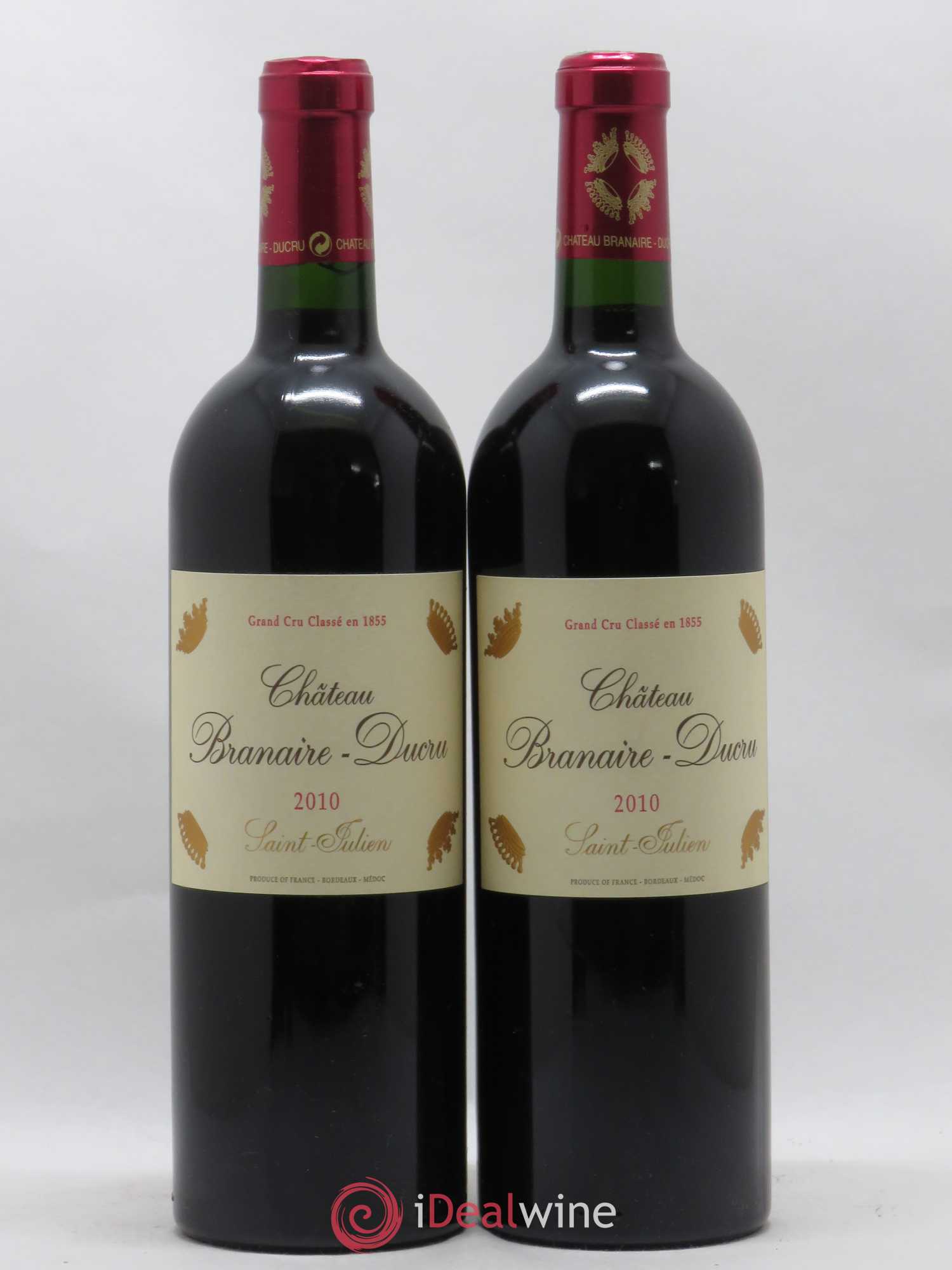 Château Branaire Ducru 4ème Grand Cru Classé 2010 - Lot de 2 bouteilles - 0