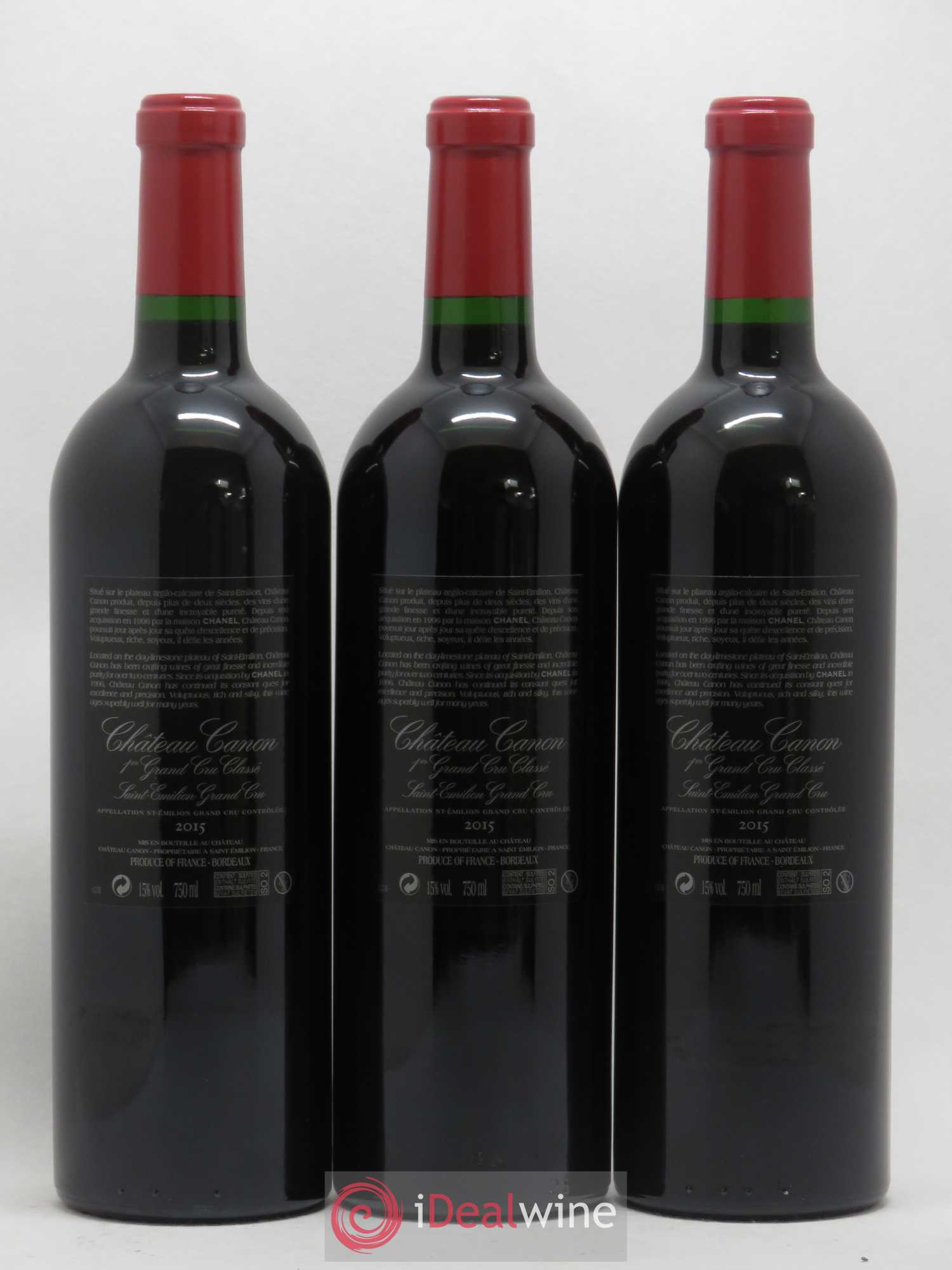 Château Canon 1er Grand Cru Classé B 2015 - Lot de 6 bouteilles - 2