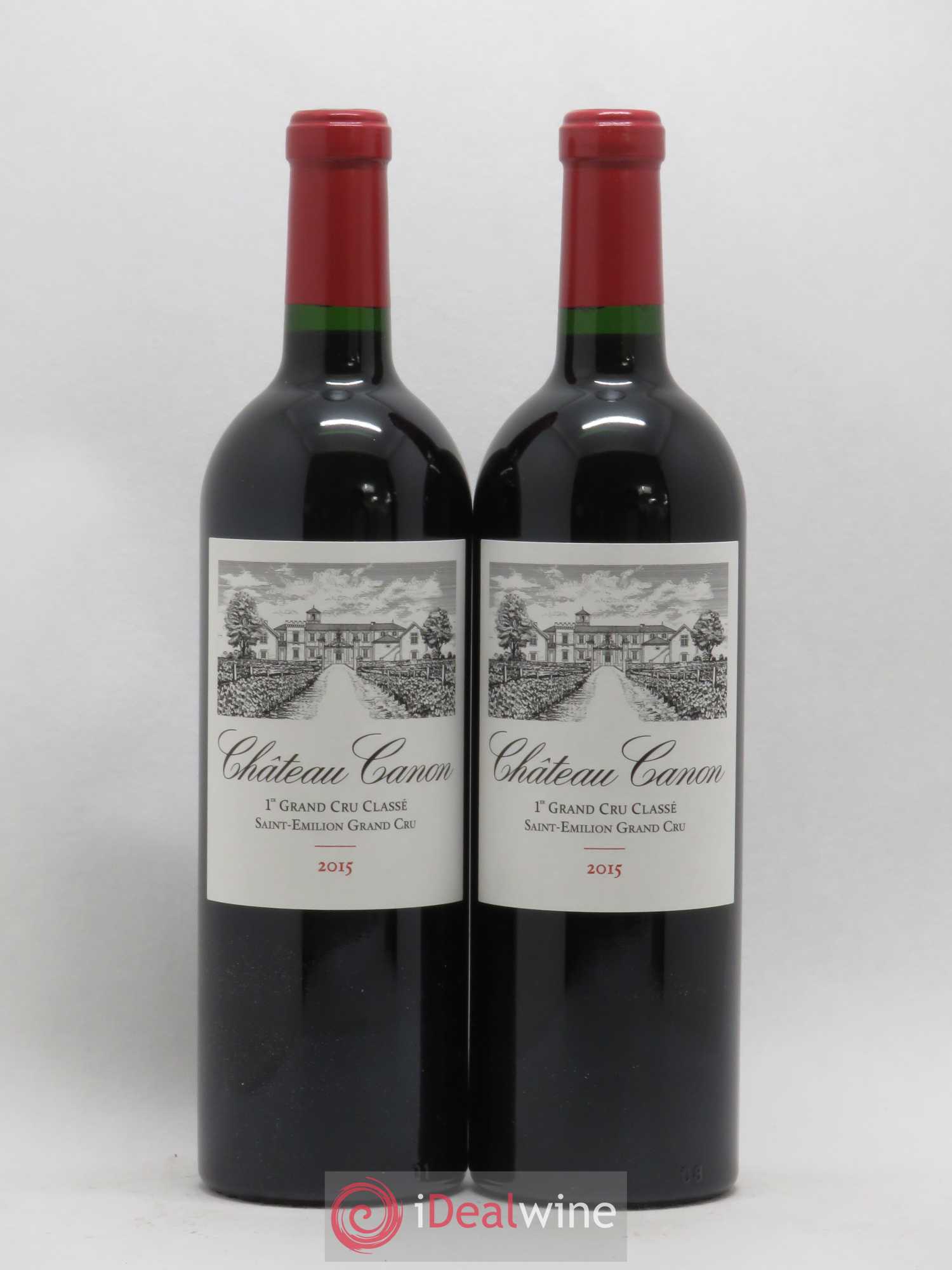 Château Canon 1er Grand Cru Classé B 2015 - Lot de 2 bouteilles - 0