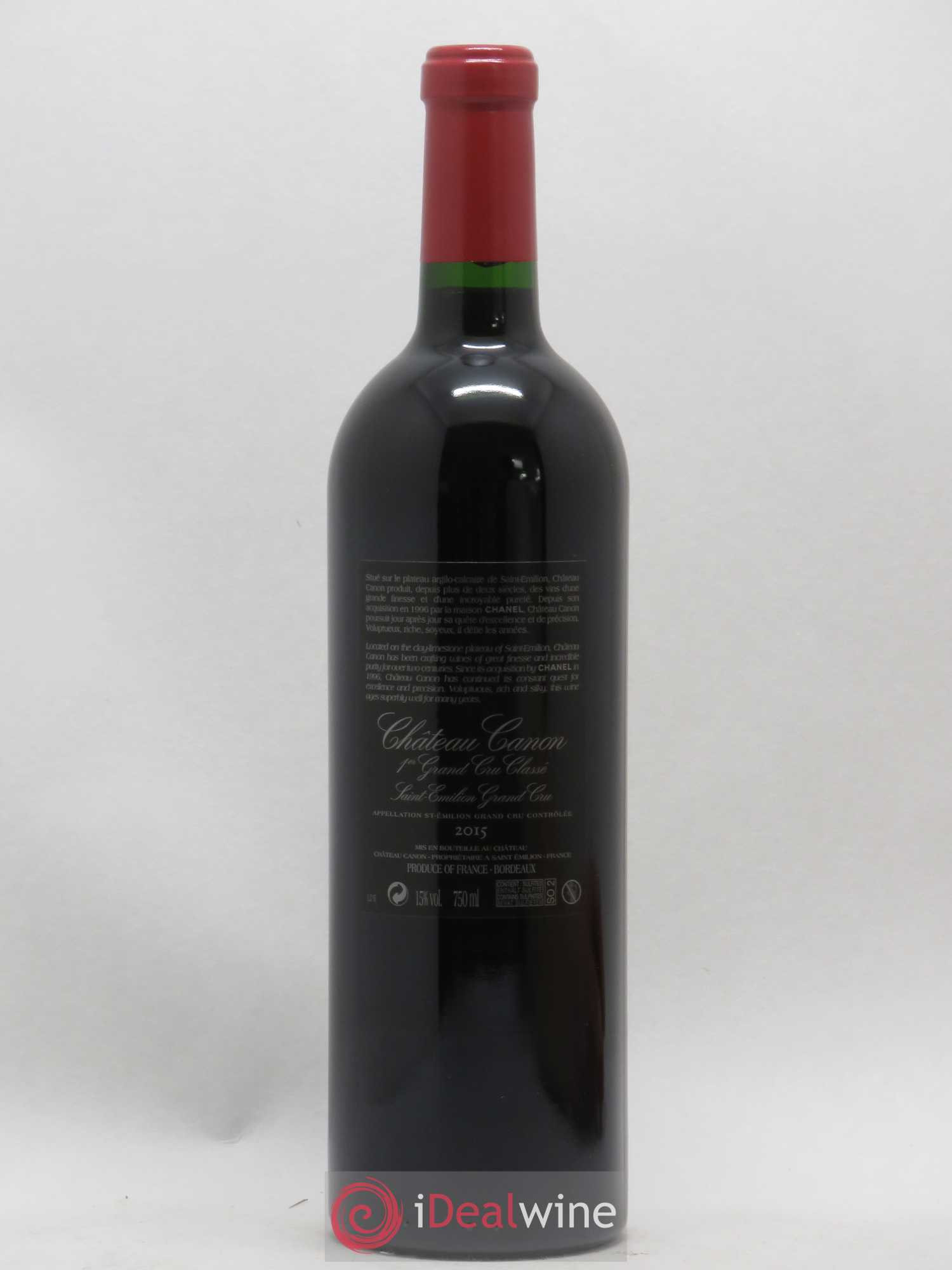 Château Canon 1er Grand Cru Classé B 2015 - Lot de 1 bouteille - 1