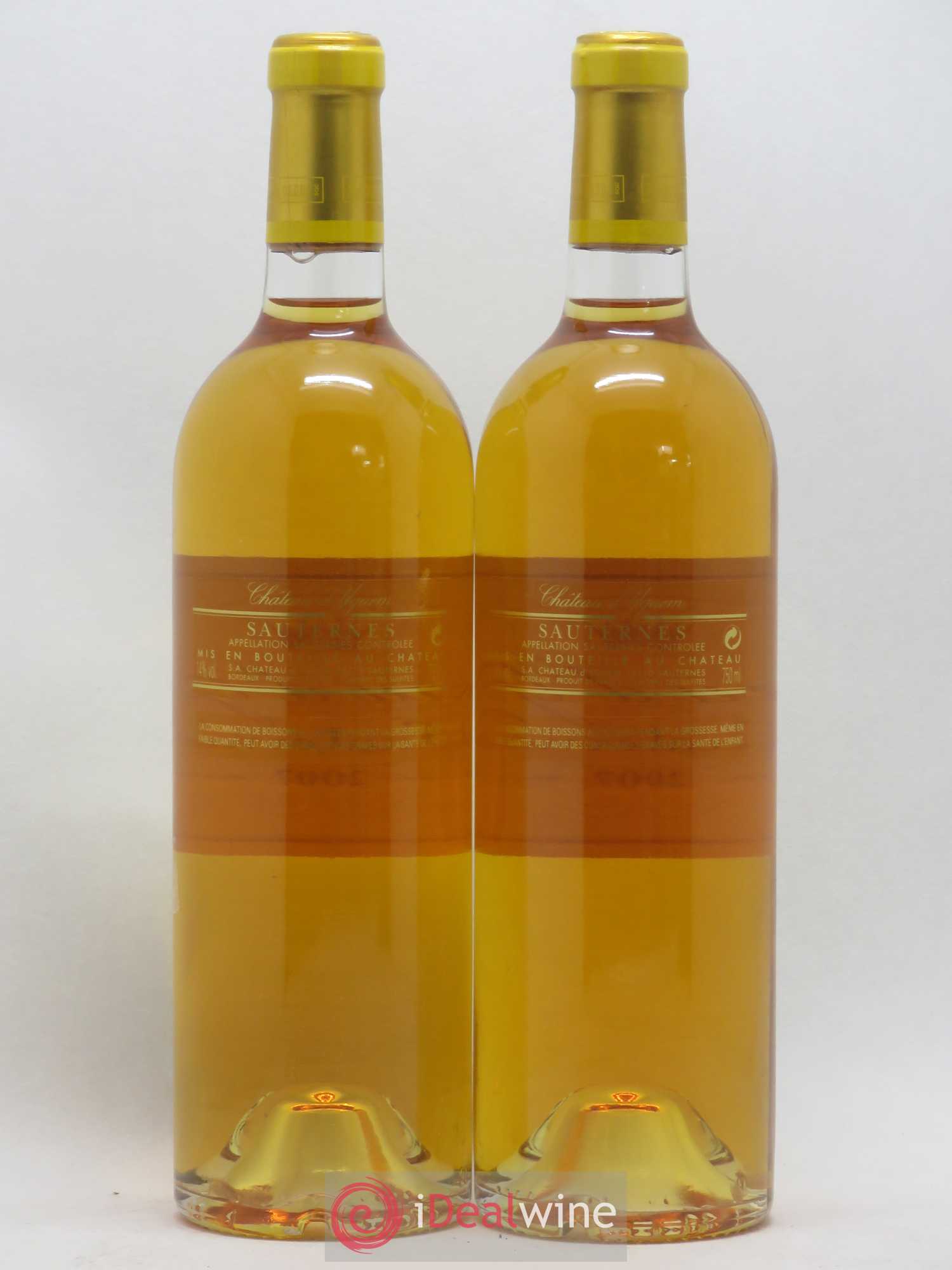 Château d' Yquem 1er Cru Classé Supérieur 2007 - Lotto di 2 bottiglie - 1