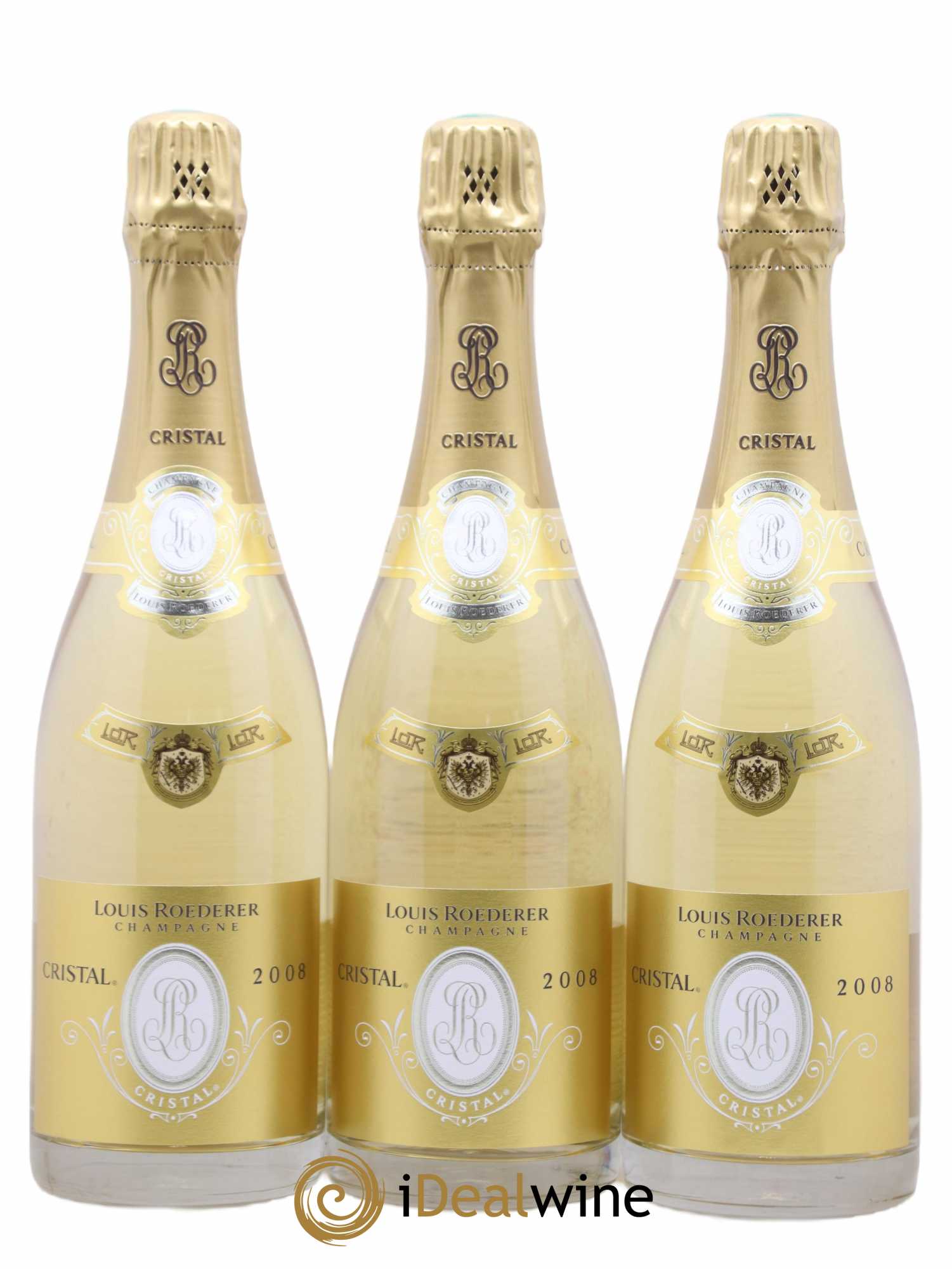 Cristal Louis Roederer 2008 - Lot de 3 bouteilles - 0