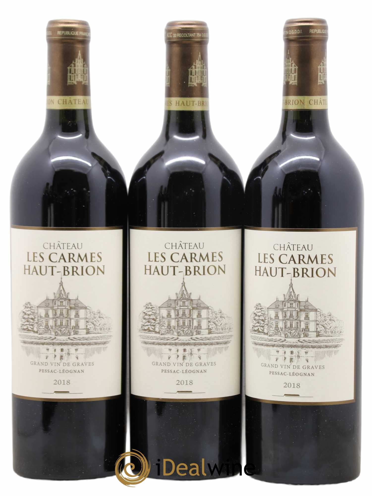 Château Les Carmes Haut-Brion 2018 - Lot de 6 bouteilles - 2