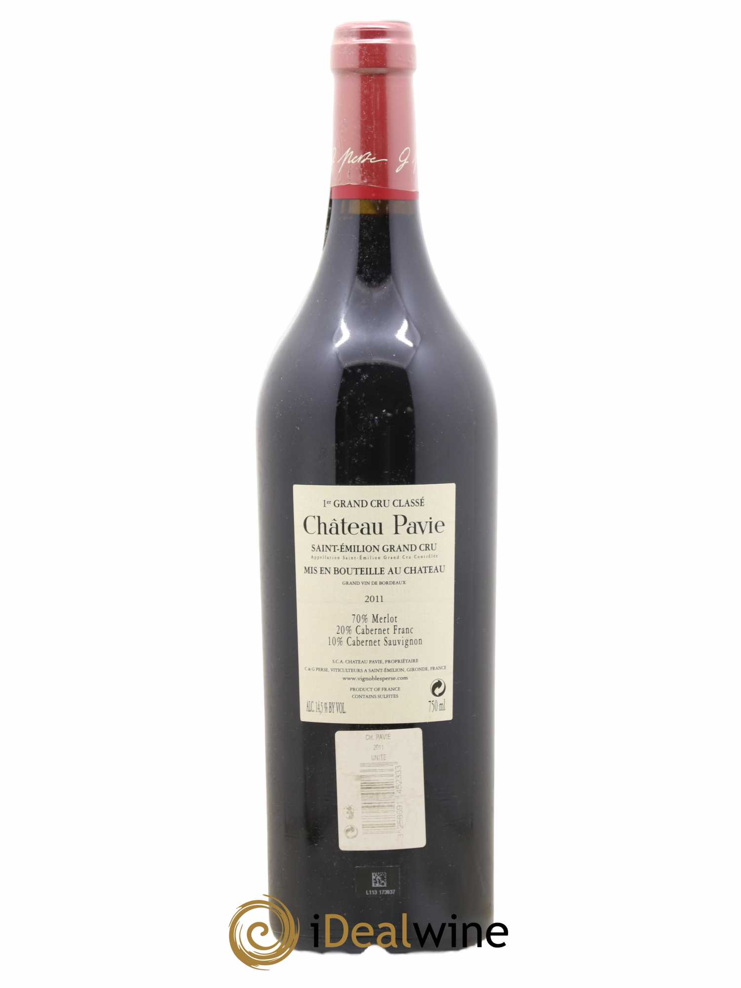Château Pavie 1er Grand Cru Classé A 2011 - Lot de 1 bouteille - 1