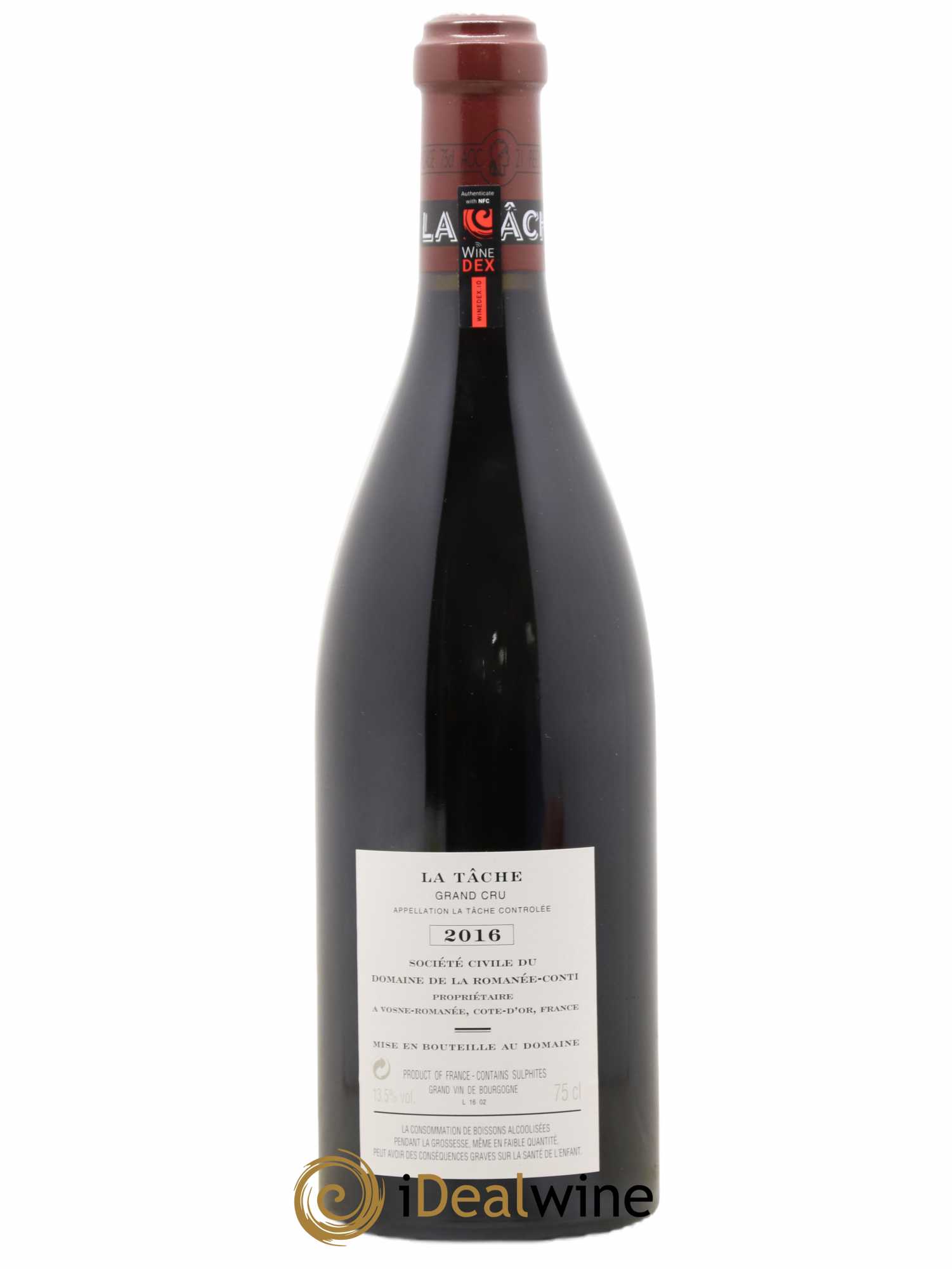La Tâche Grand Cru Domaine de la Romanée-Conti 2016 - Lot de 1 bouteille - 1