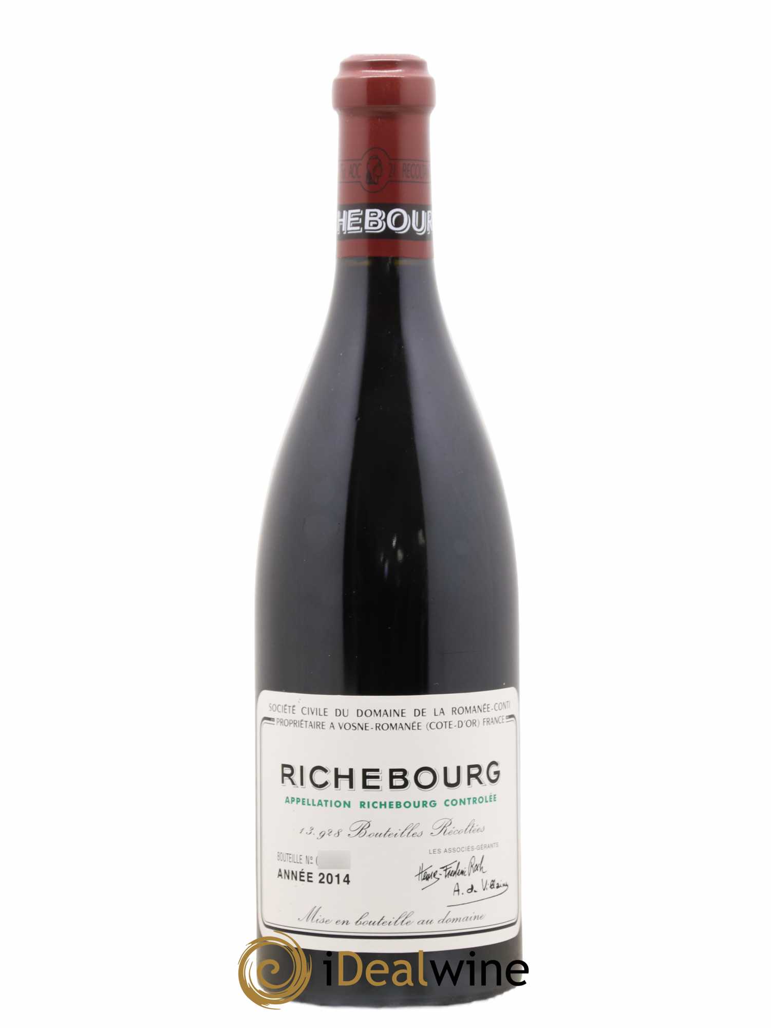 Richebourg Grand Cru Domaine de la Romanée-Conti 2014 - Lot de 1 bouteille - 0