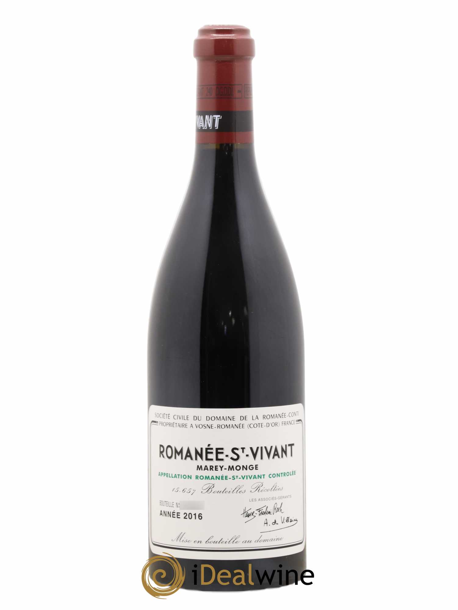 Romanée-Saint-Vivant Grand Cru Domaine de la Romanée-Conti 2016 - Lot de 1 bouteille - 0