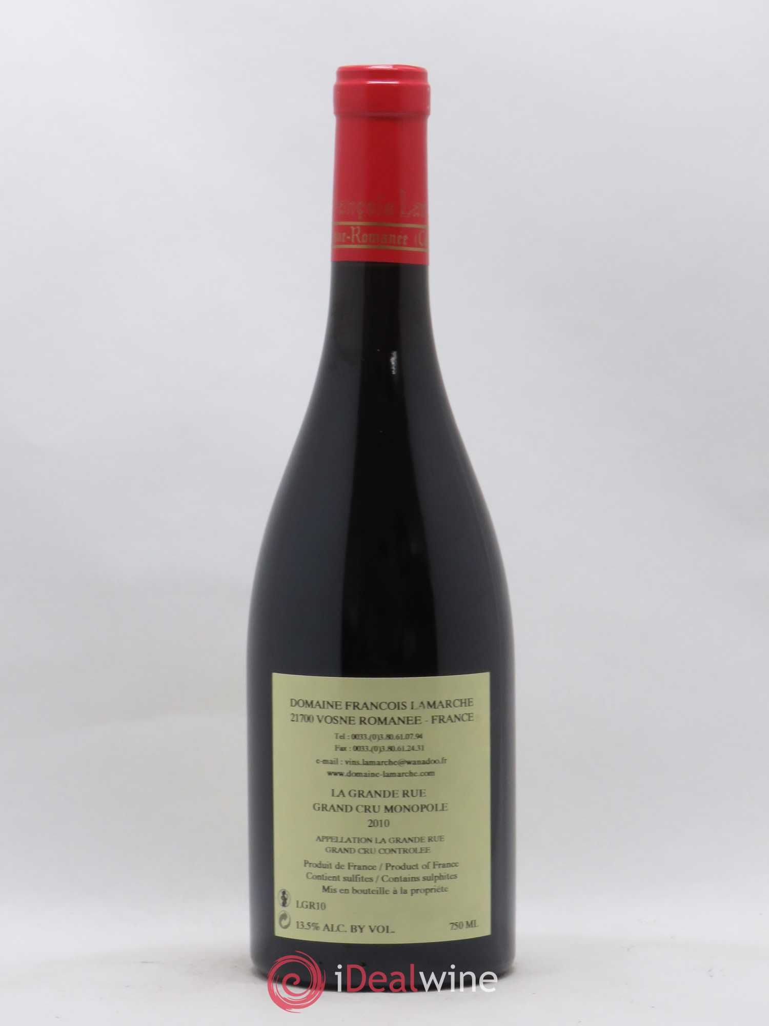 La Grande Rue Grand Cru Lamarche (Domaine) 2010 - Posten von 1 Flasche - 1