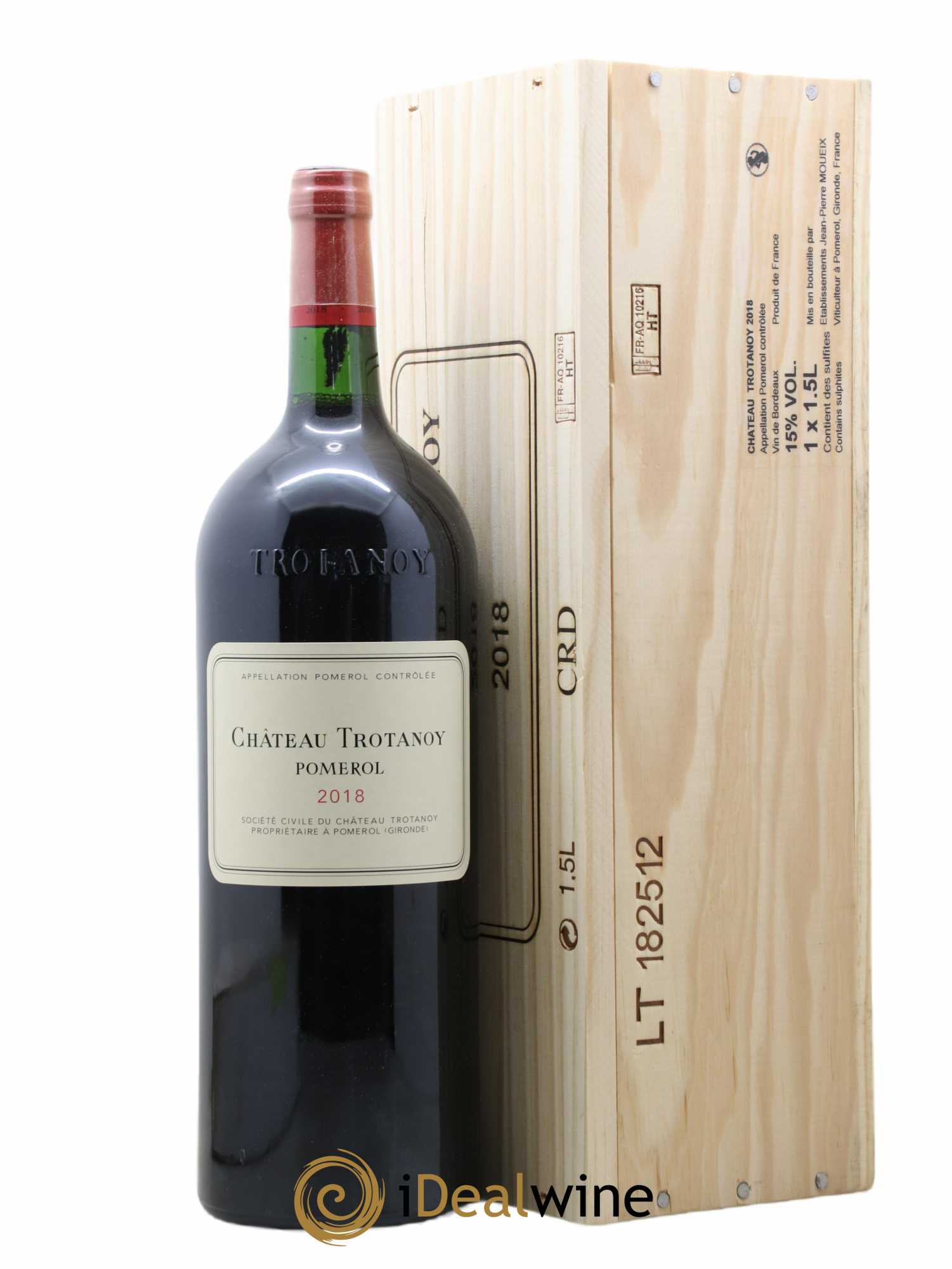 Château Trotanoy 2018 - Lot de 1 magnum - 0