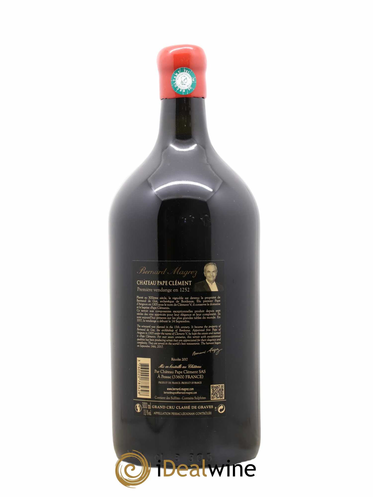 Château Pape Clément Cru Classé de Graves 2017 - Lot de 1 double magnum - 2