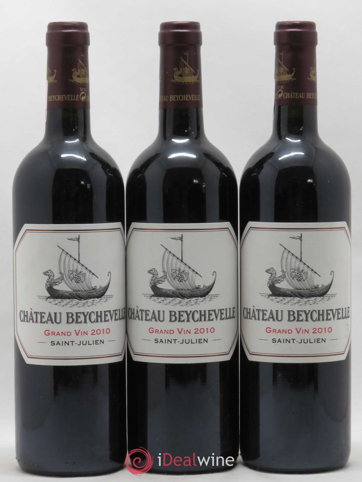 Château Beychevelle 4ème Grand Cru Classé 2010 - Lot de 3 bouteilles - 0