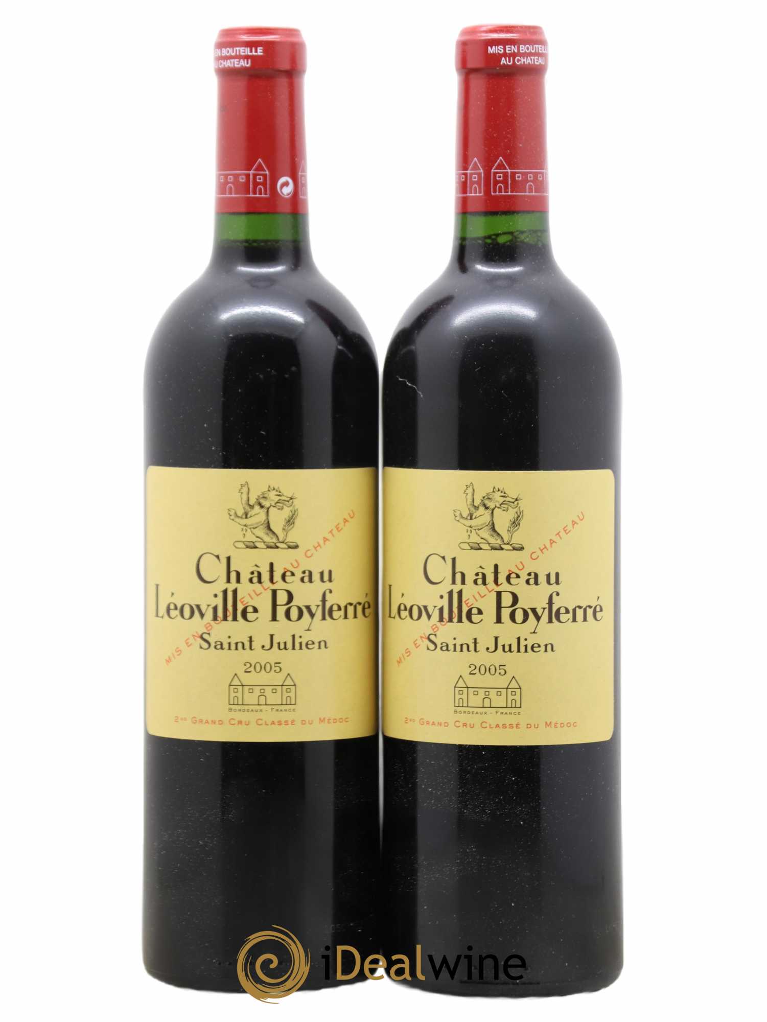 Château Léoville Poyferré 2ème Grand Cru Classé 2005 - Lot de 2 bouteilles - 0