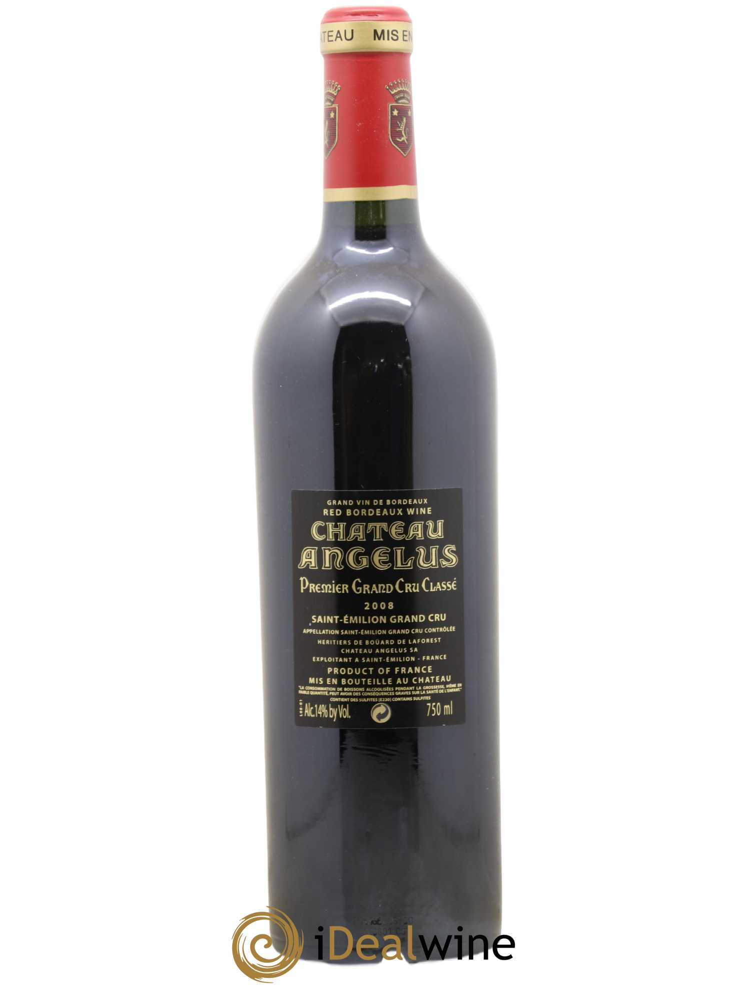 Château Angélus 1er Grand Cru Classé A 2008 - Lot de 1 bouteille - 1