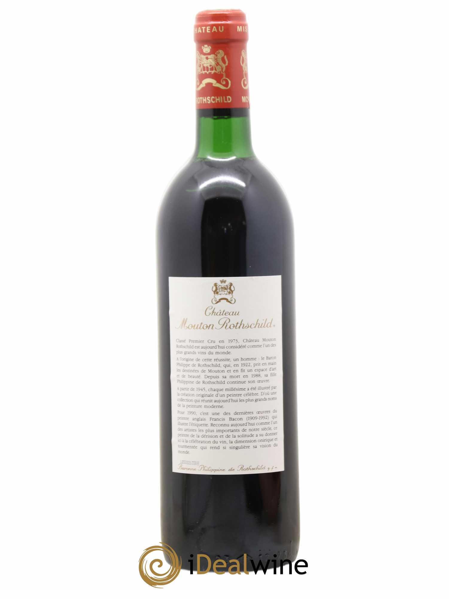 Château Mouton Rothschild 1er Grand Cru Classé 1990 - Lot de 1 bouteille - 1