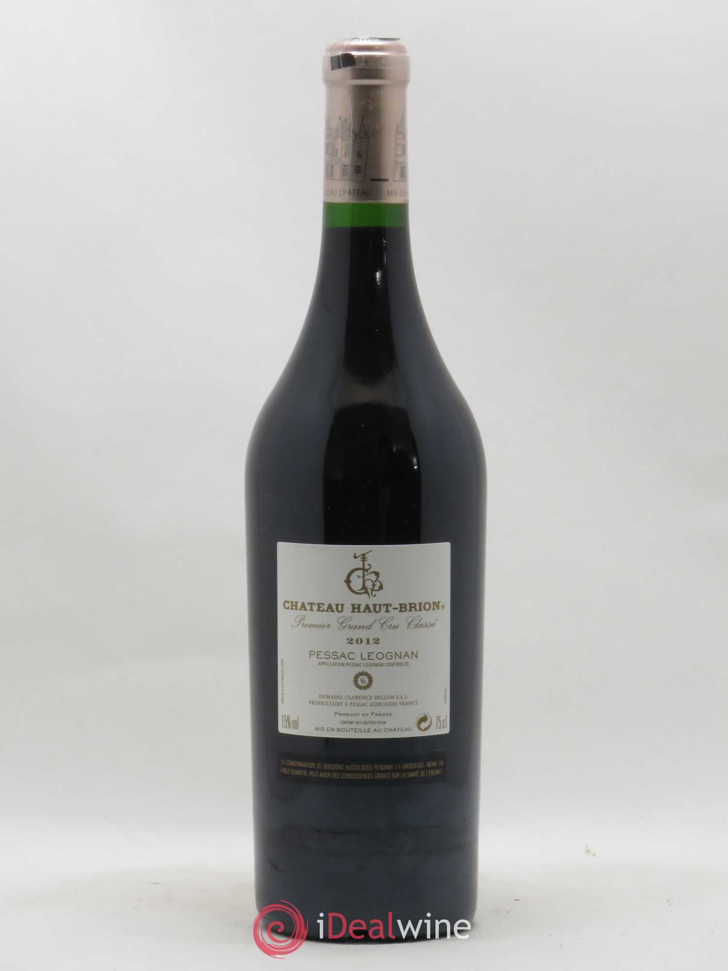 Château Haut Brion 1er Grand Cru Classé 2012 - Lot de 1 bouteille - 1