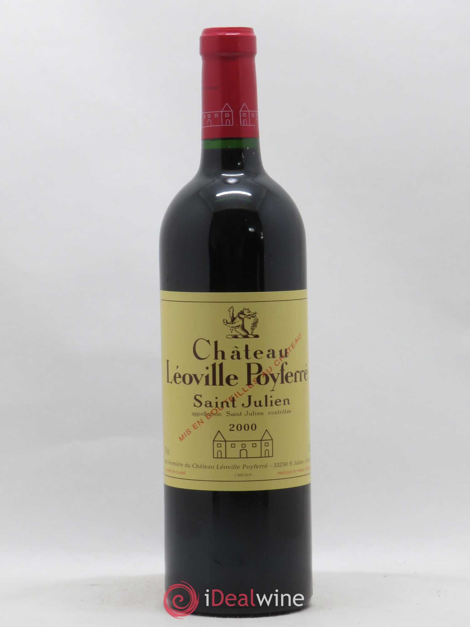 Château Léoville Poyferré 2ème Grand Cru Classé 2000 - Lot de 1 bouteille - 0