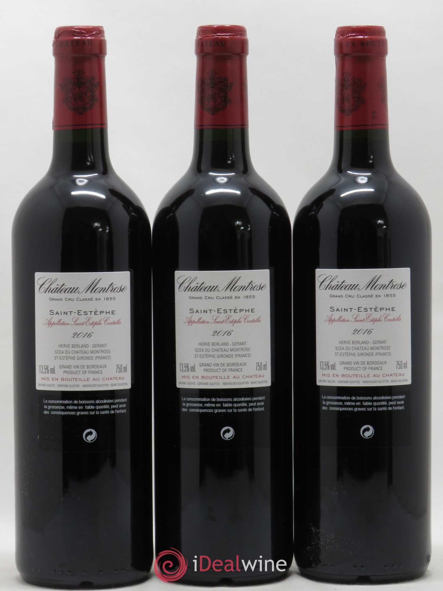 Château Montrose 2ème Grand Cru Classé 2016 - Lot de 6 bouteilles - 2
