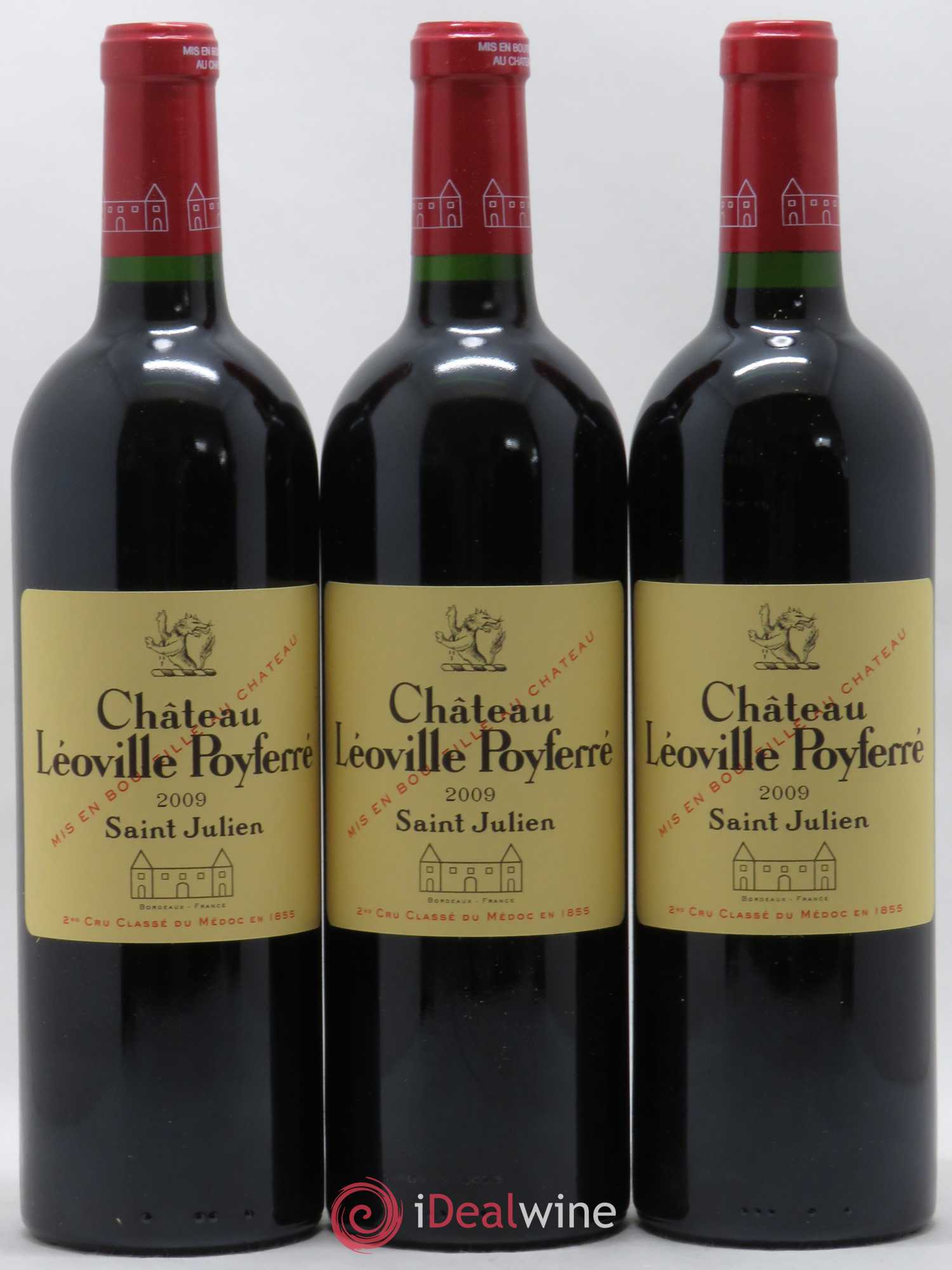 Château Léoville Poyferré 2ème Grand Cru Classé 2009 - Lot de 12 bouteilles - 1
