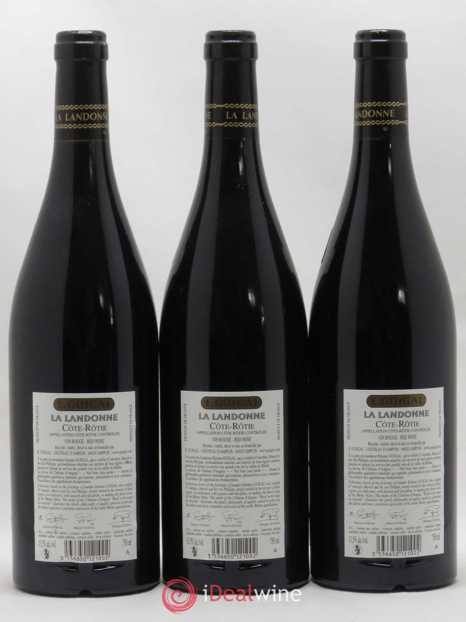 Côte-Rôtie La Landonne Guigal 2012 - Lot de 3 bouteilles - 1